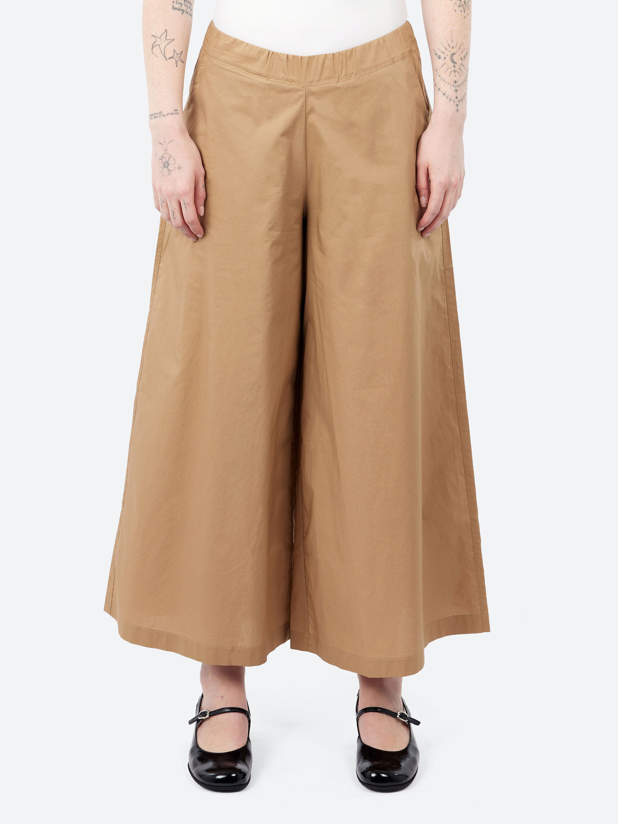 Wide Cropped Trousers