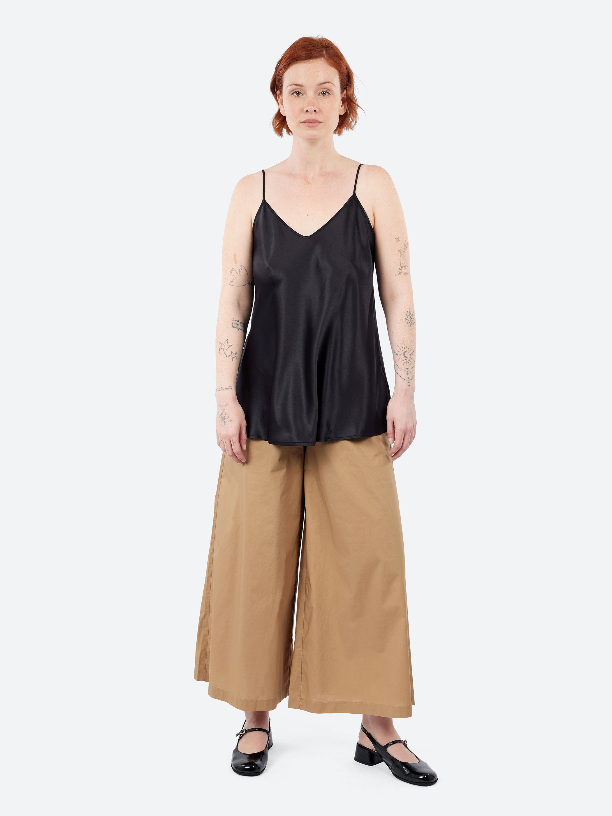Wide Cropped Trousers