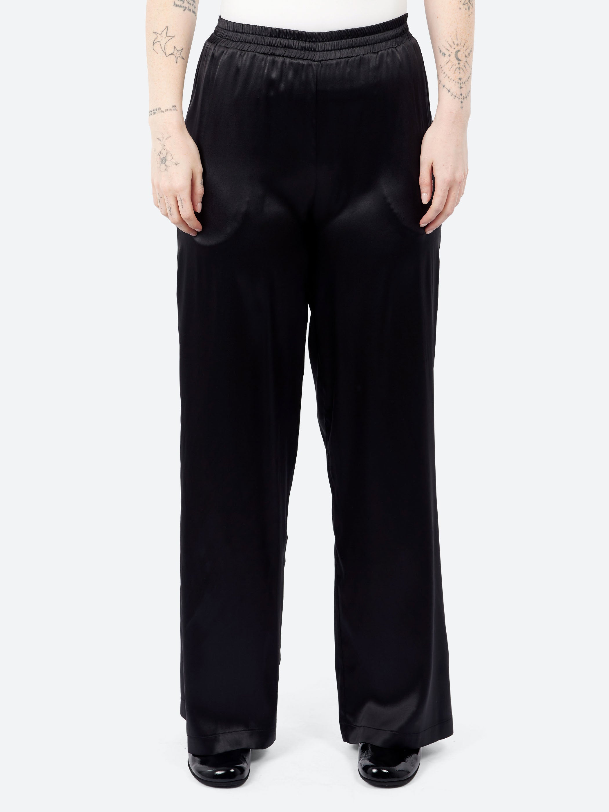 Wide Silk Trousers