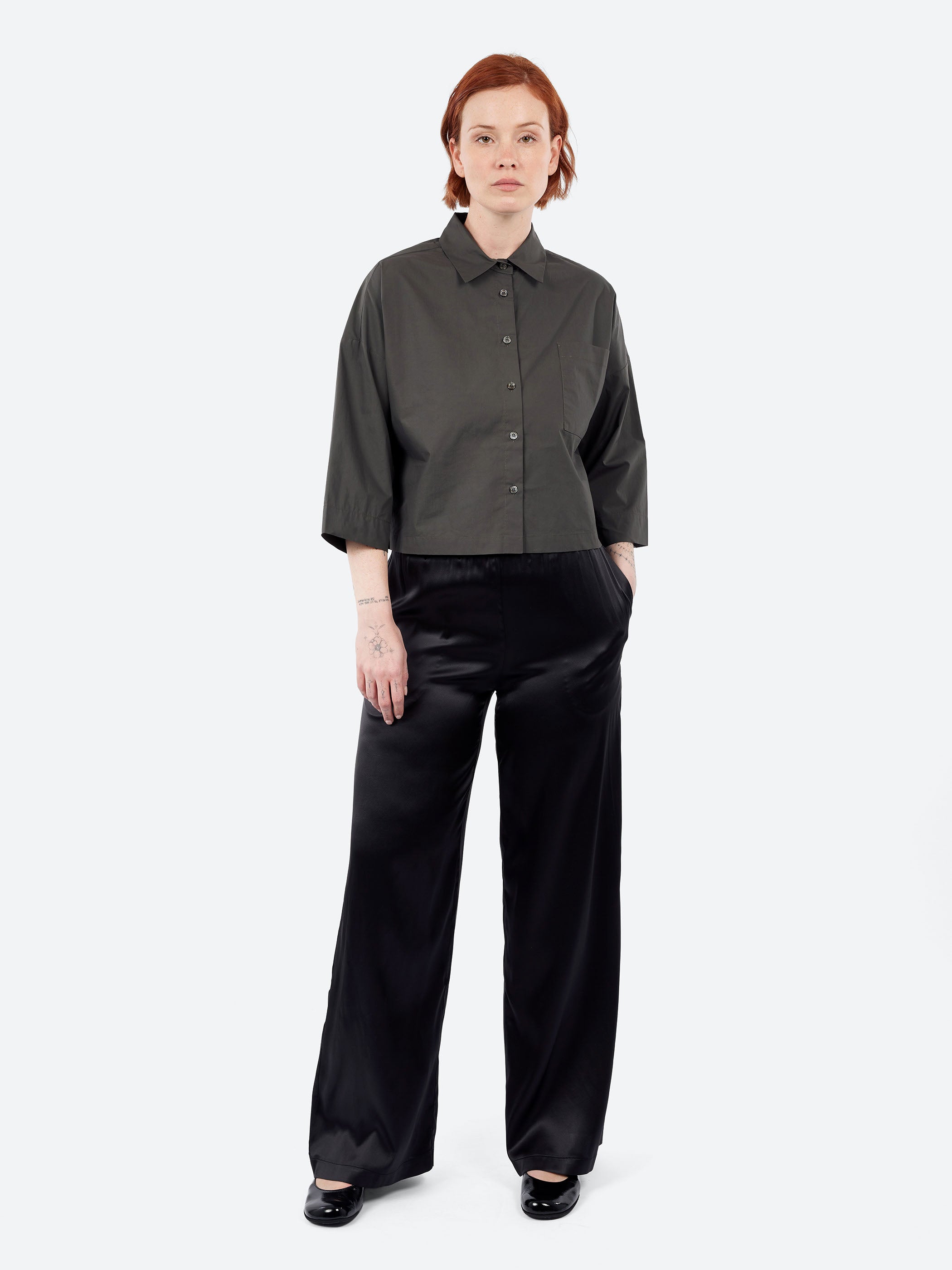 Wide Silk Trousers
