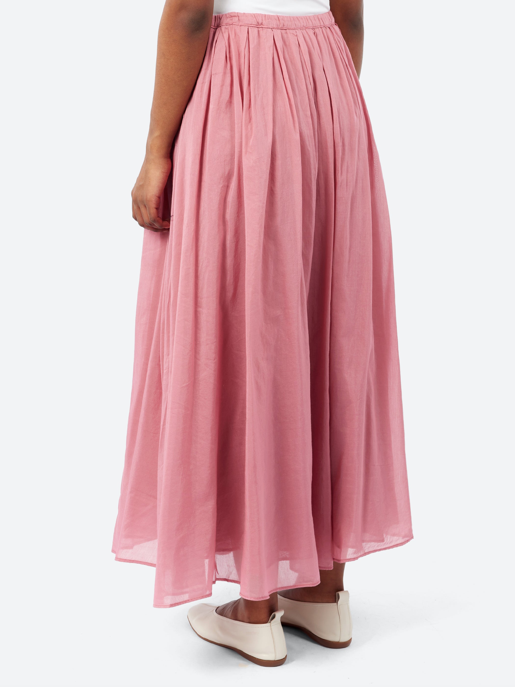 Wide Pleated Skirt