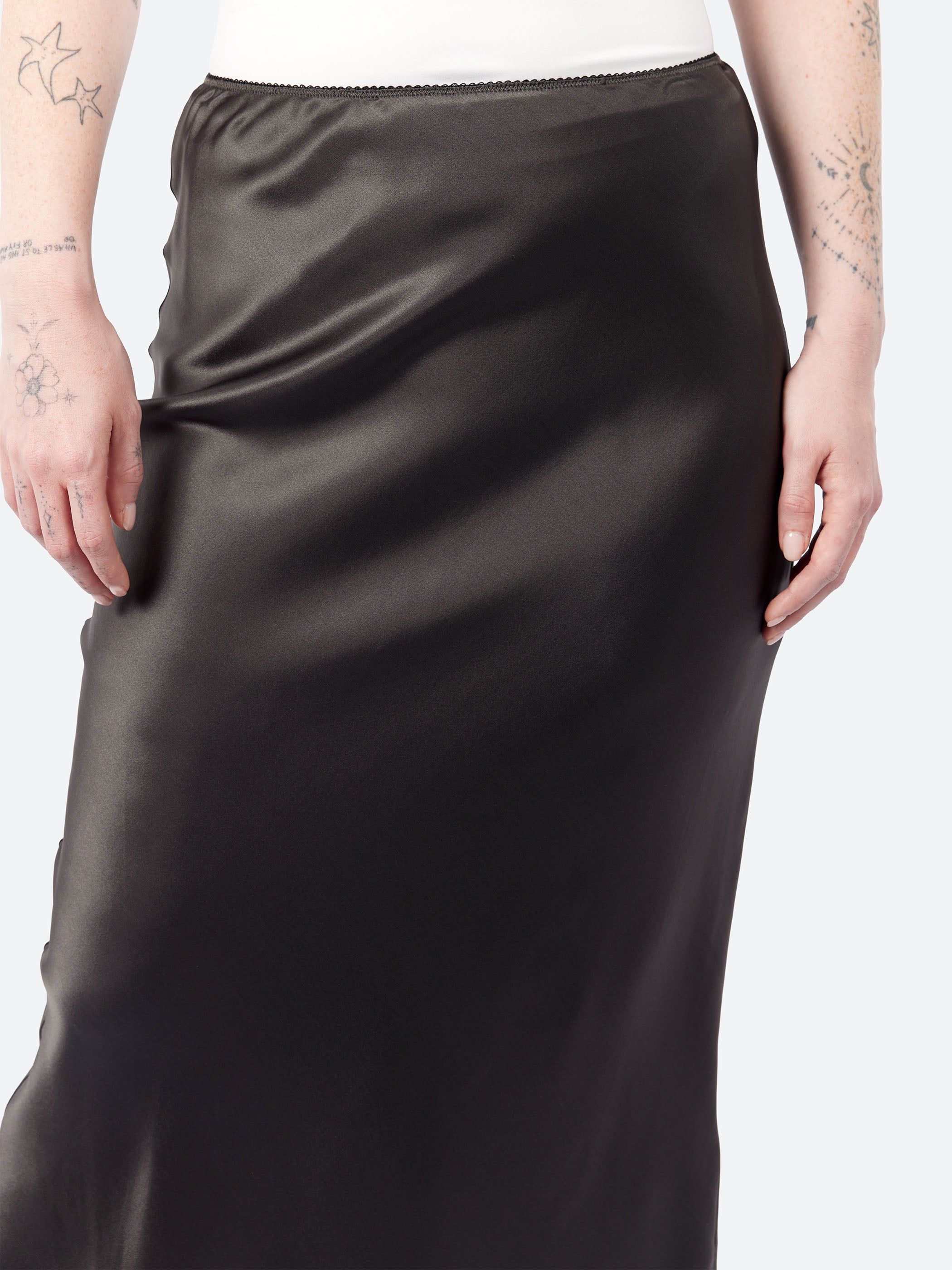 Silk Longuette Skirt