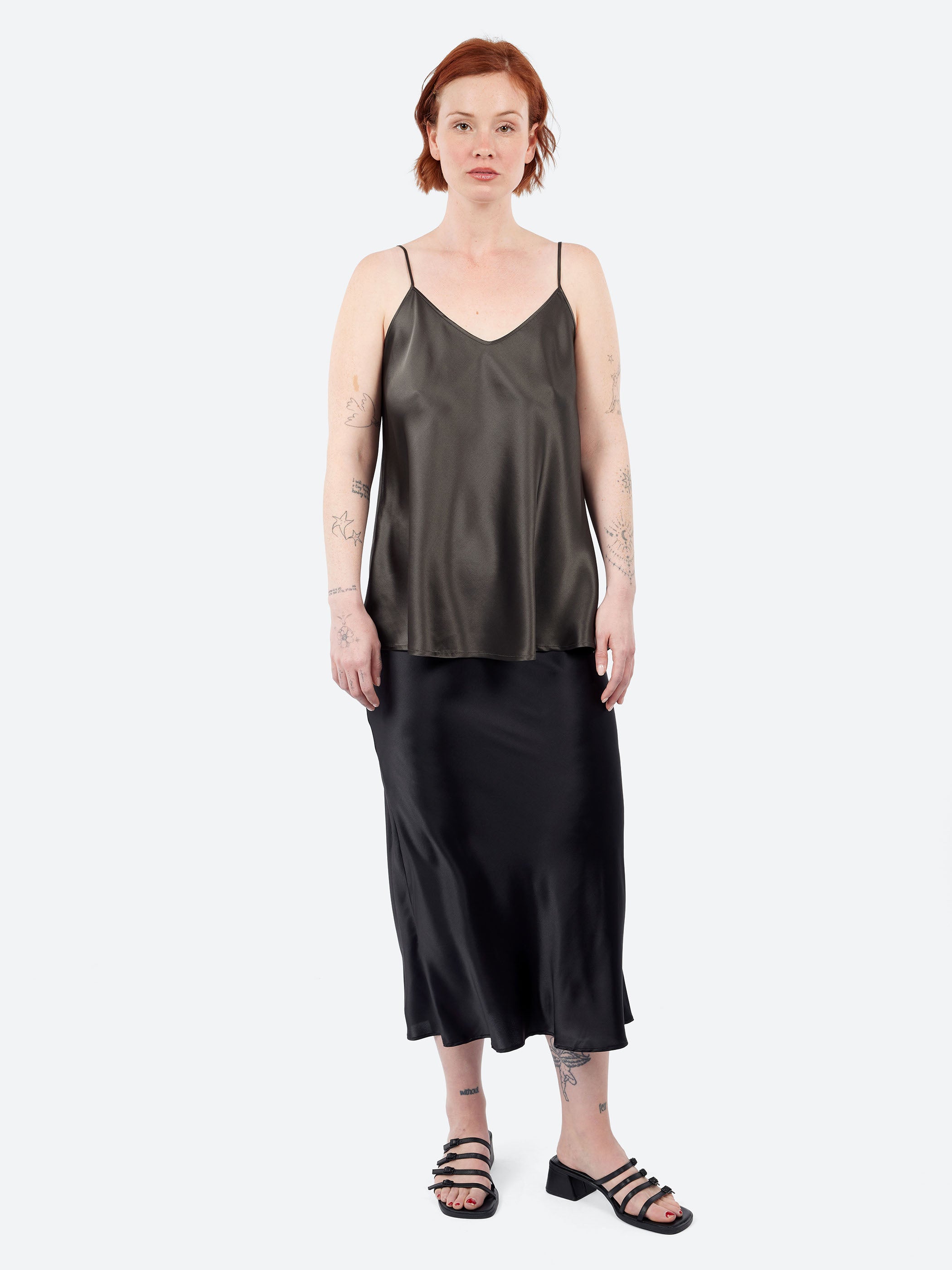 Silk Longuette Skirt