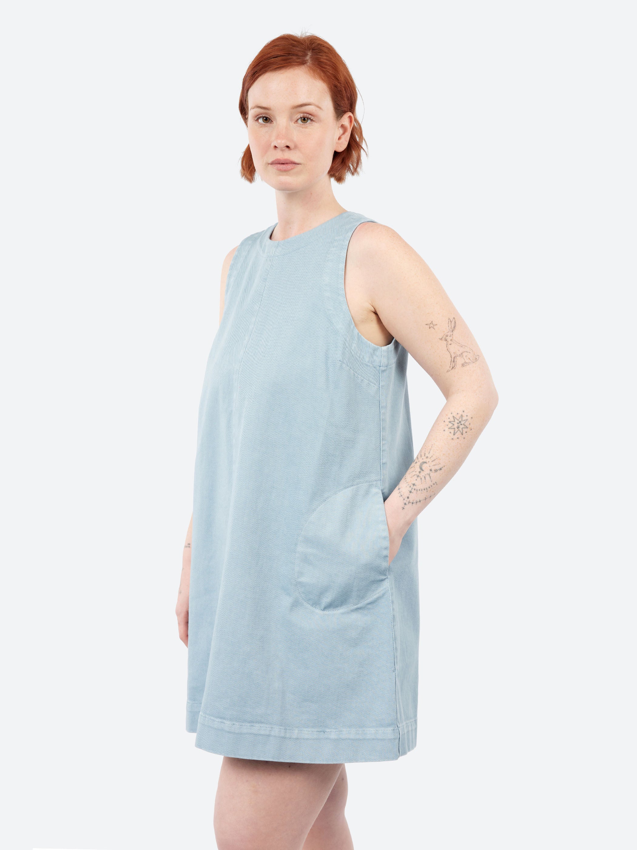 Denim Shift Dress