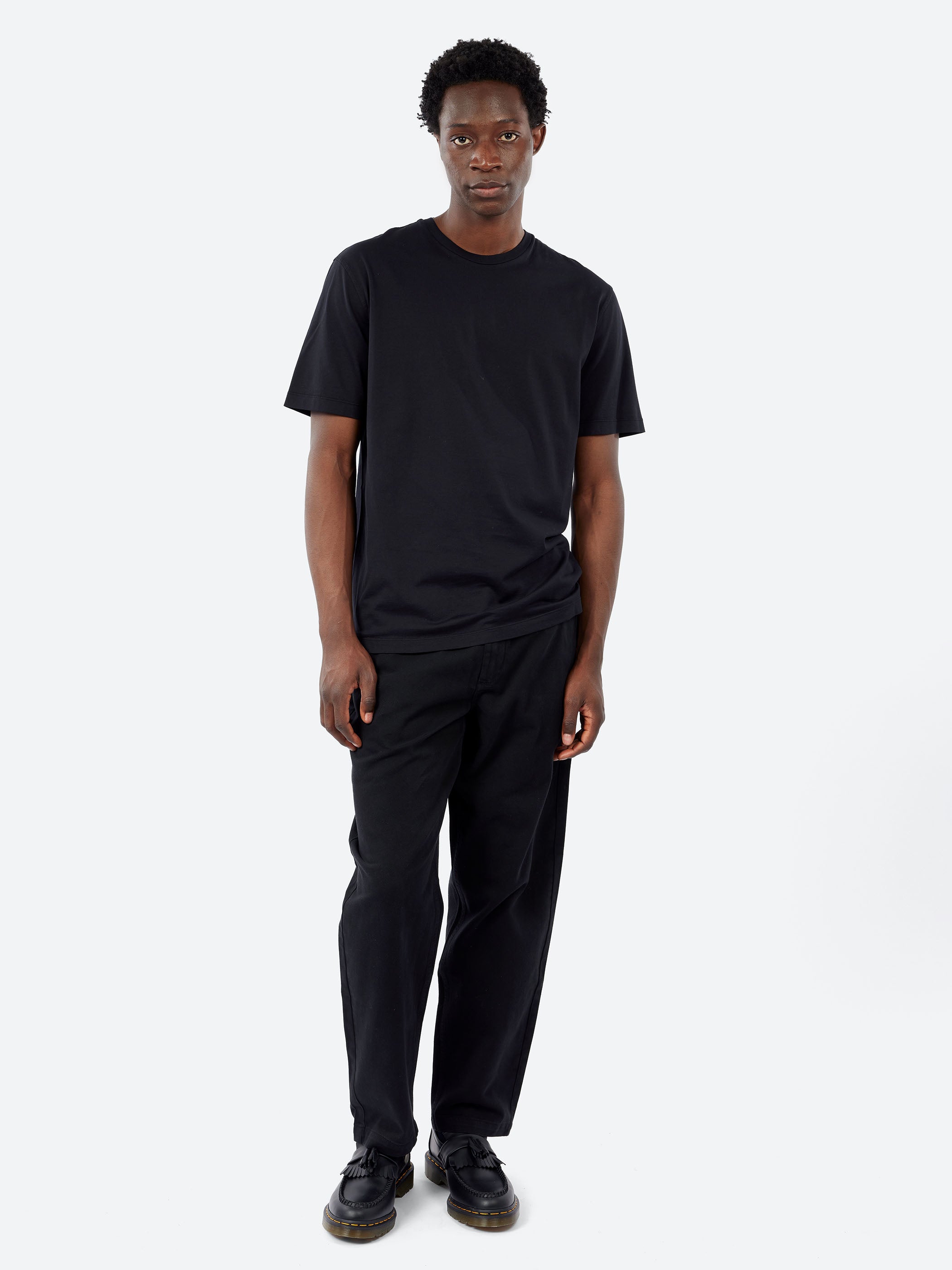 Roberto Collina - Cotton T-Shirt in Nero – gravitypope