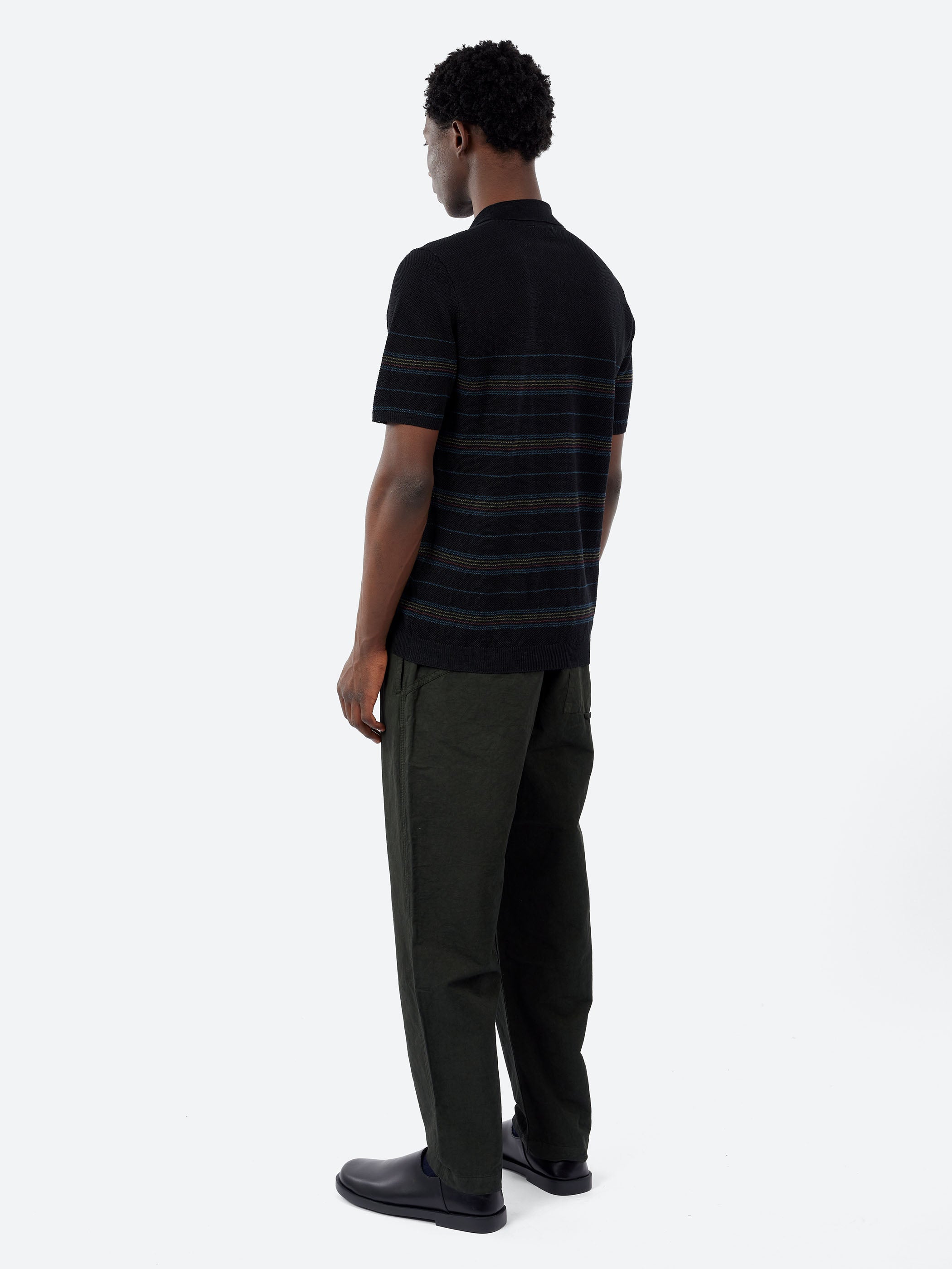 Stripe Pique Polo