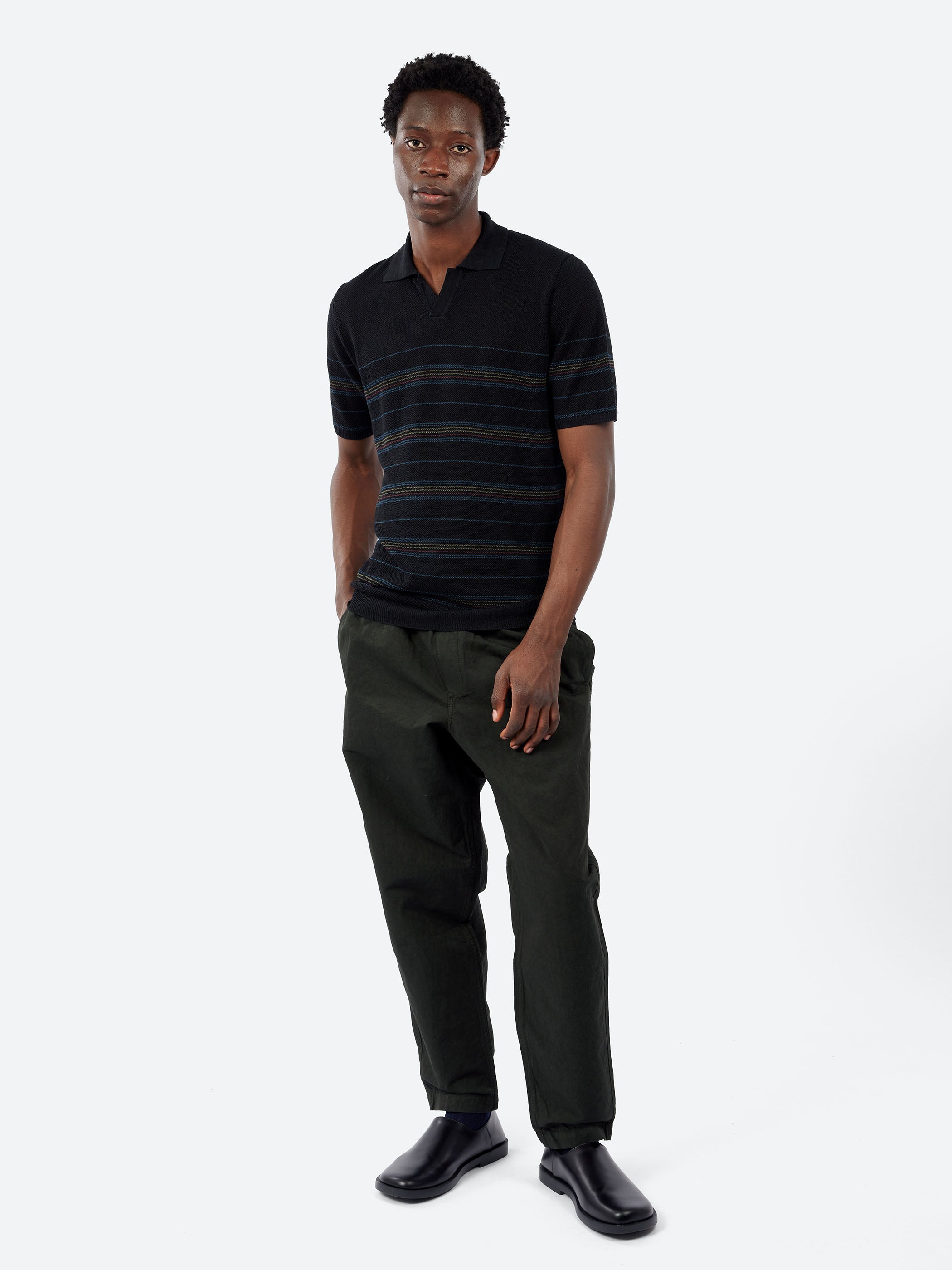 Stripe Pique Polo