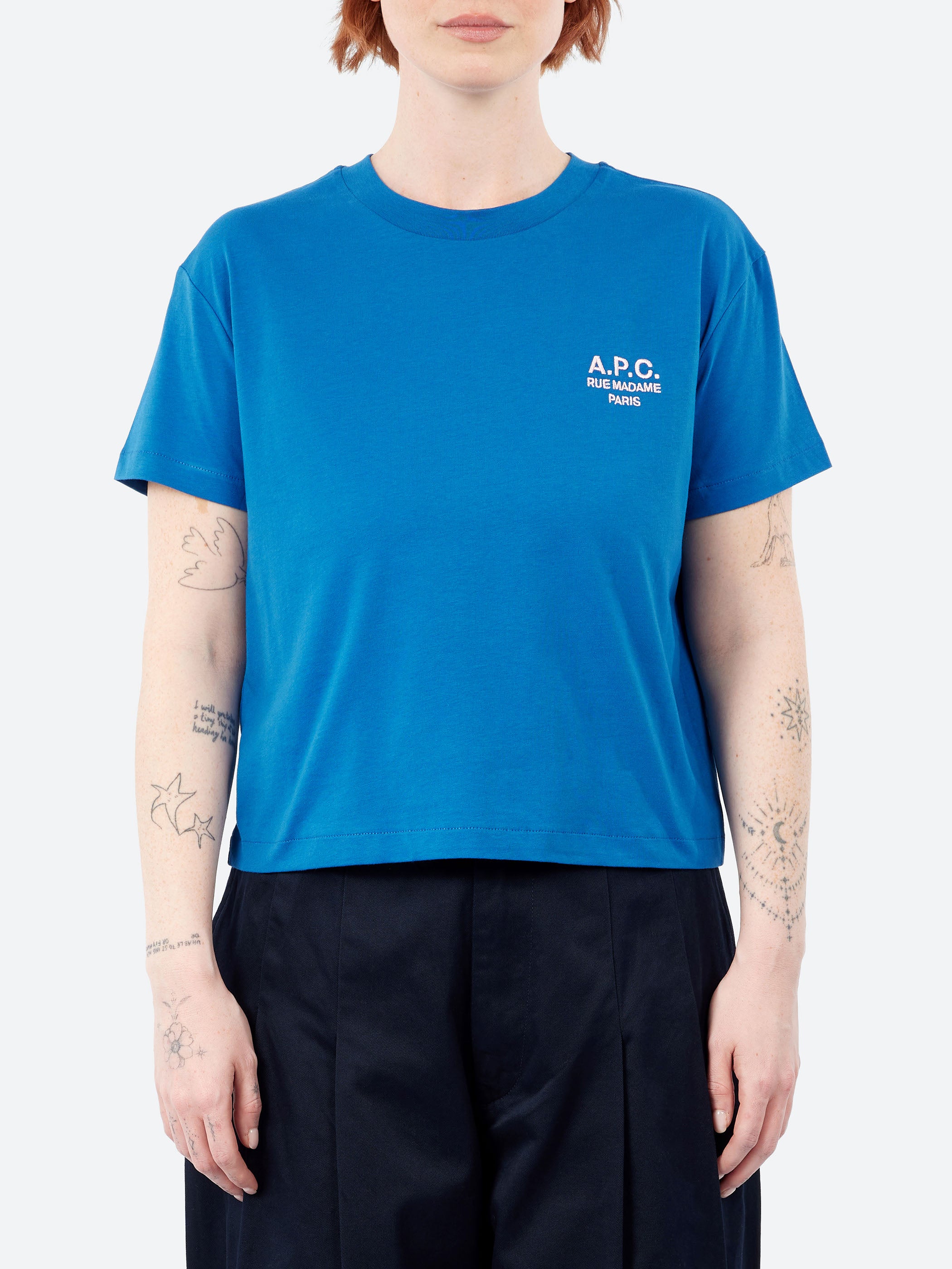 A.P.C. - Boxy Rue Madame T-Shirt in Black – gravitypope