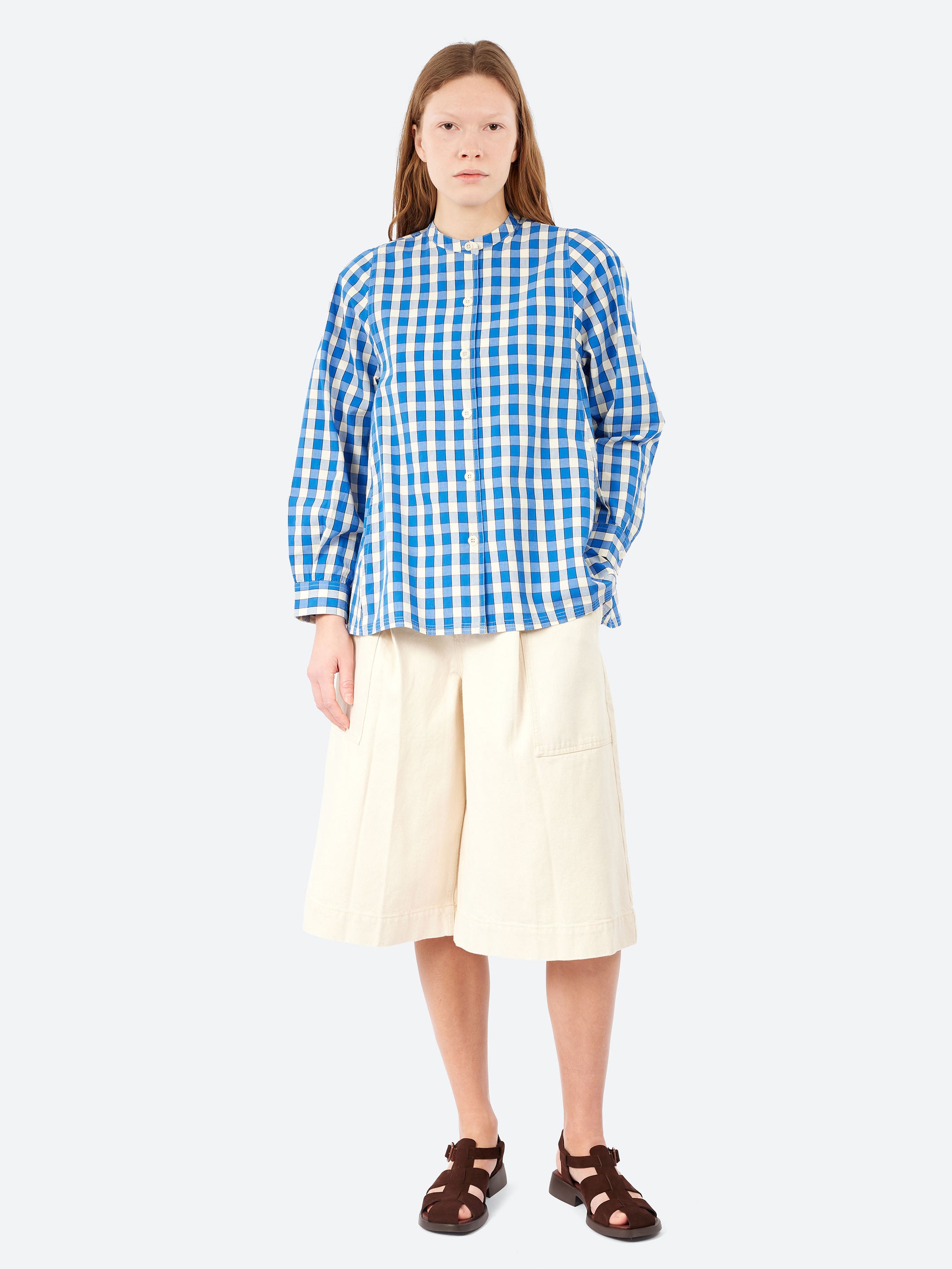 TOAST - Alfresco Gingham Shirt in Pacific Blue – gravitypope