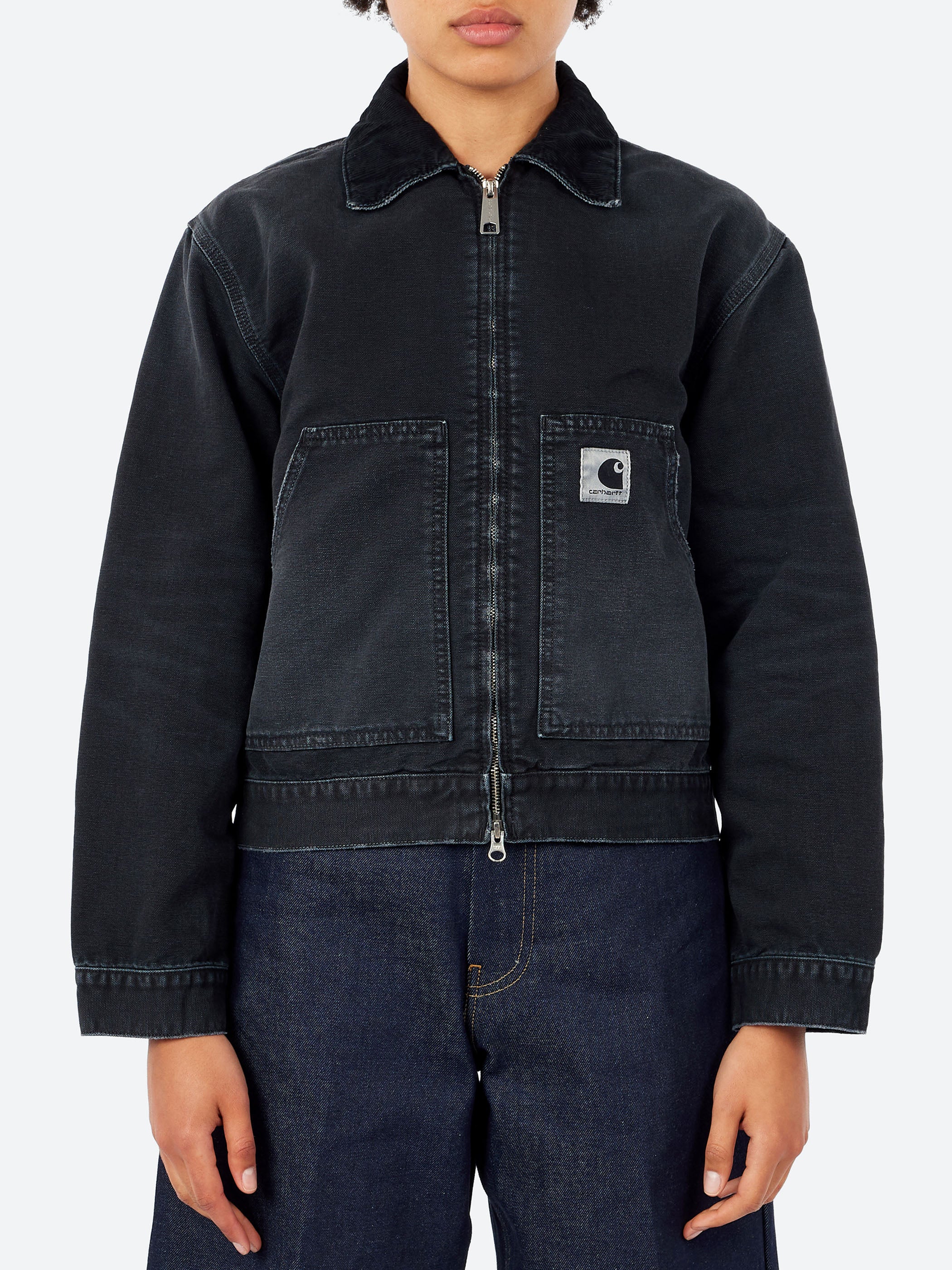 Carhartt WIP CHALK shirt jacket ブラック M Carhartt WIP - Kelly Shirt Jacket in Black Rinsed – gravitypope