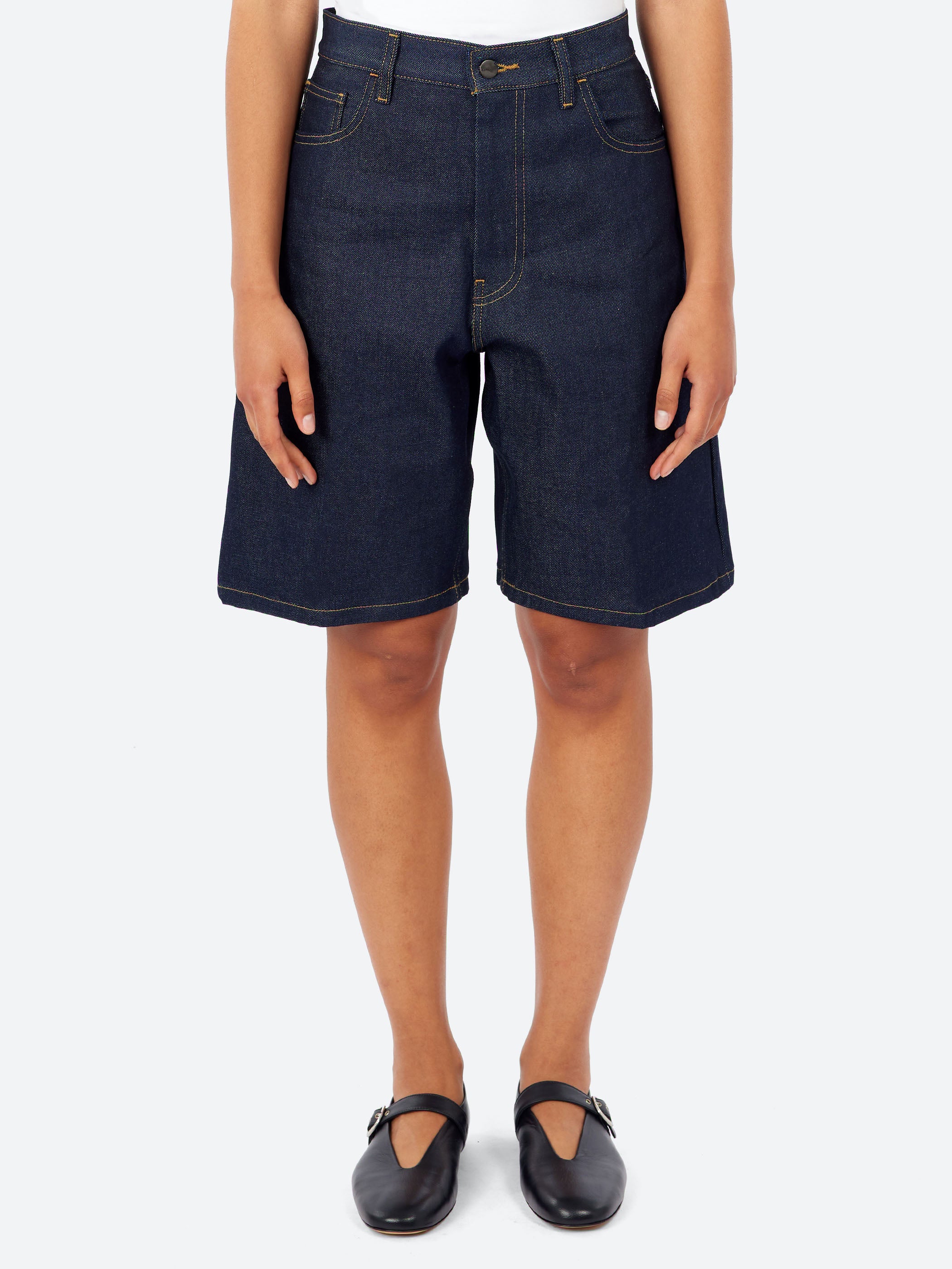 Carhartt WIP - Brandon Short in Blue Rigid – gravitypope