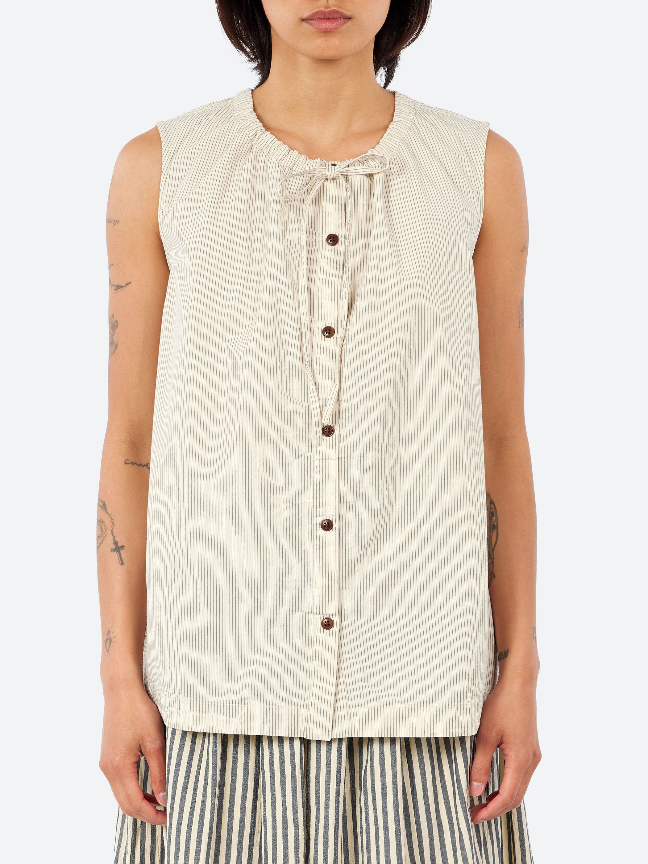 Mini Stripe Cotton Top