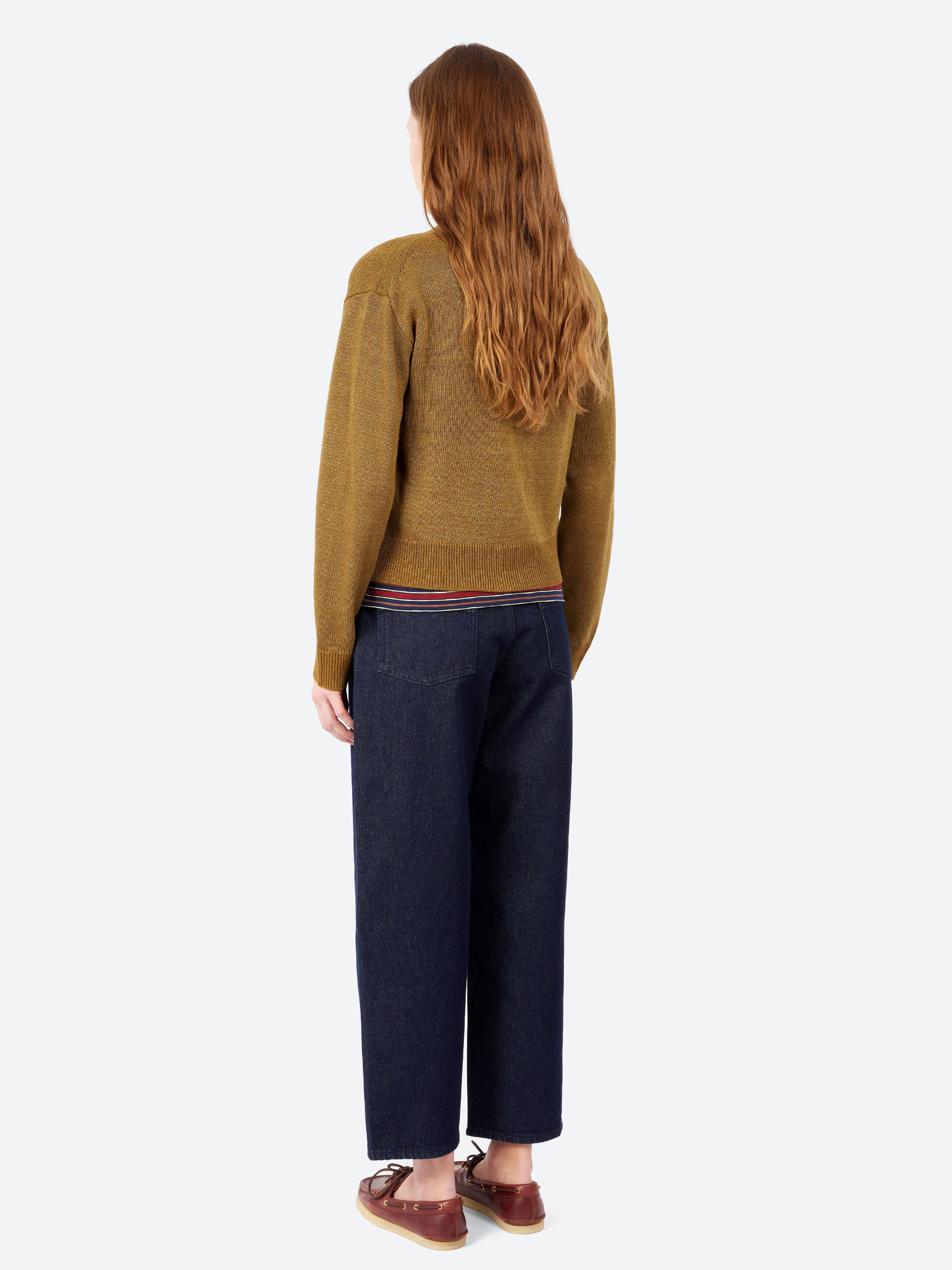 Wool Linen Patch Pocket Cardigan