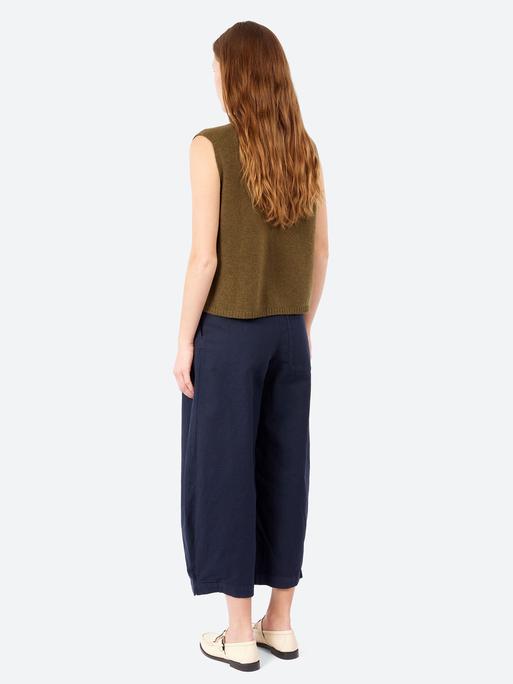 Wool Cashmere V-Neck Tank
