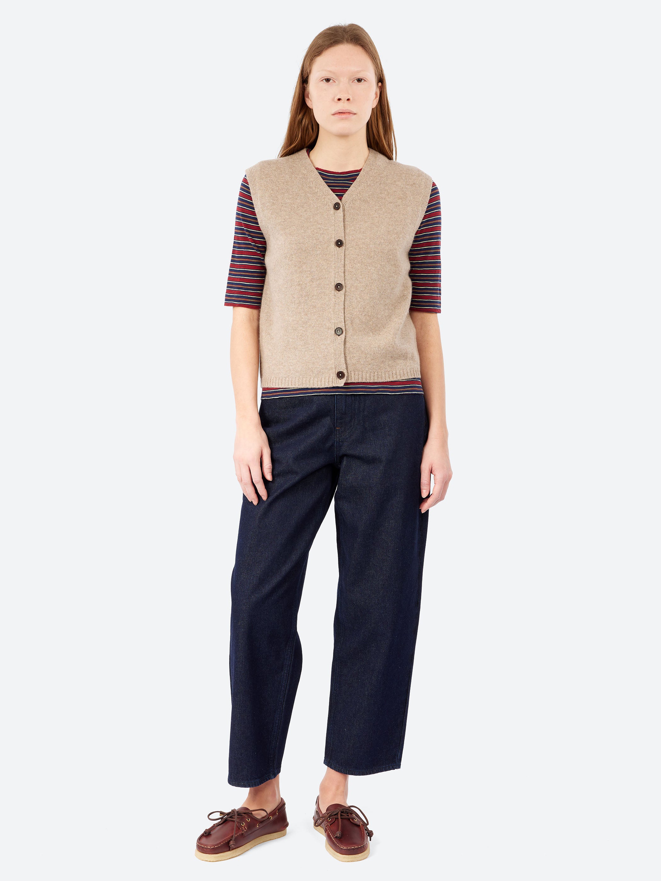 Wool Cashmere V-Neck Tank