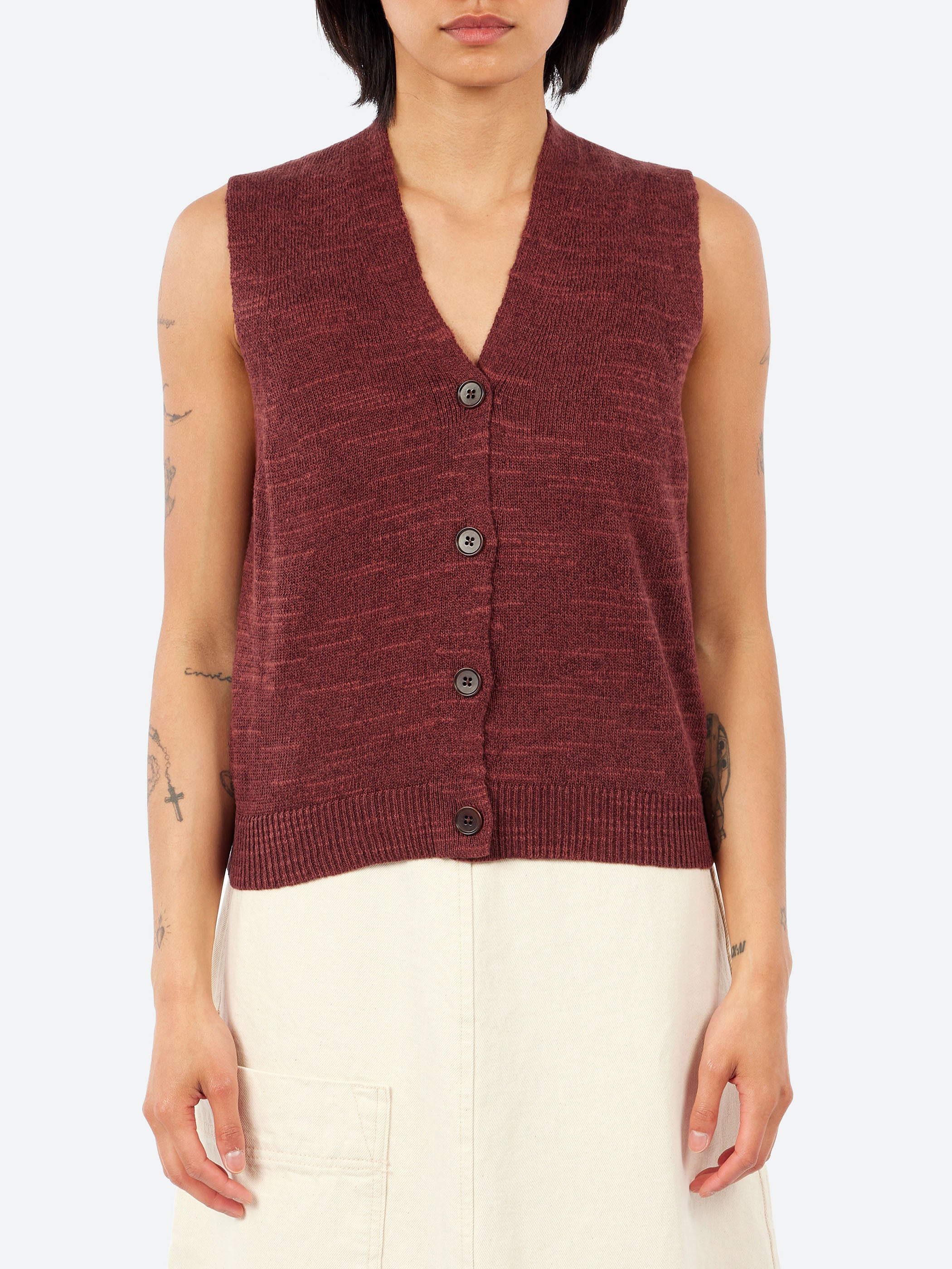 Fine Knitted Linen Cotton Tank