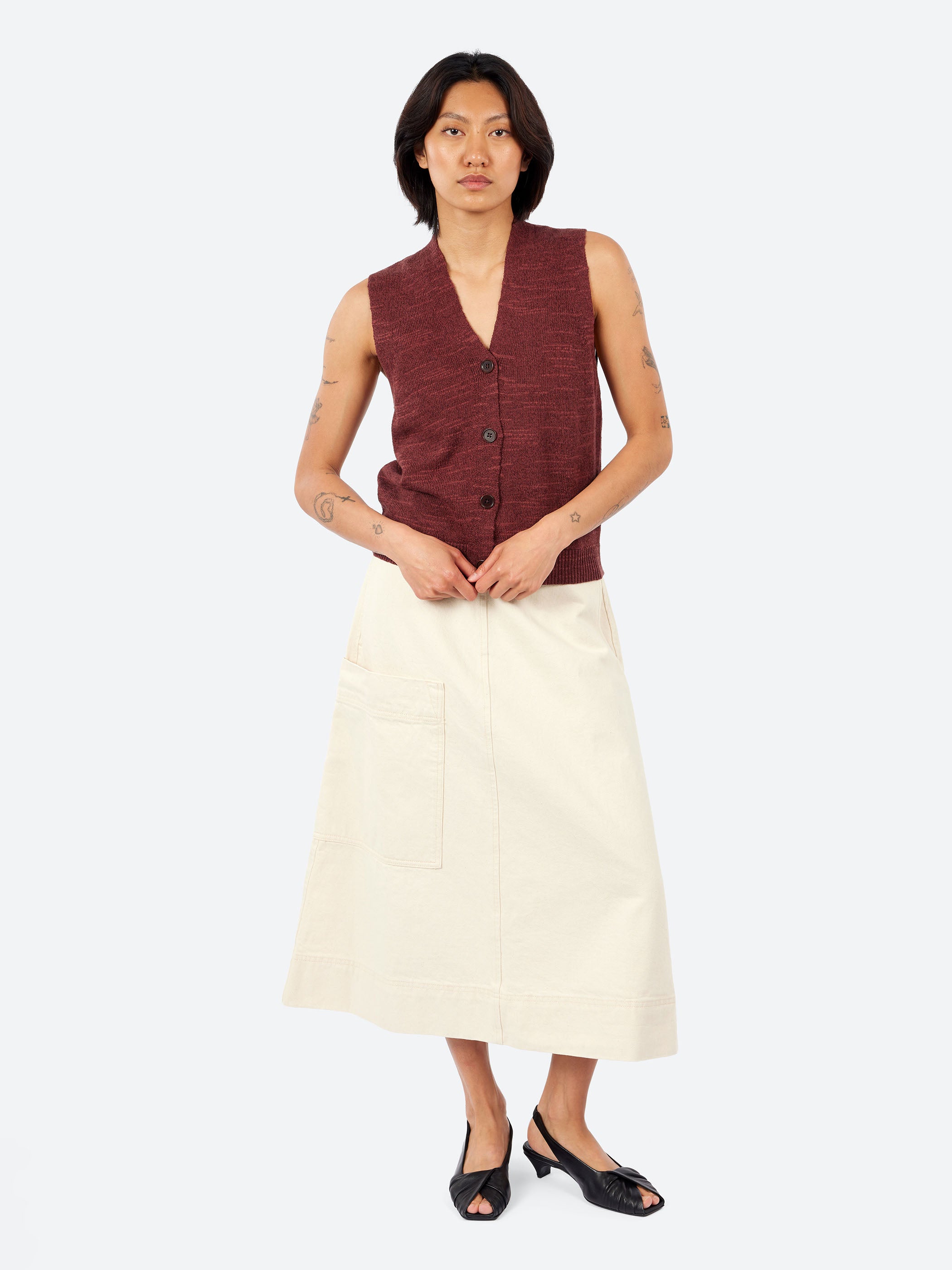 Fine Knitted Linen Cotton Tank