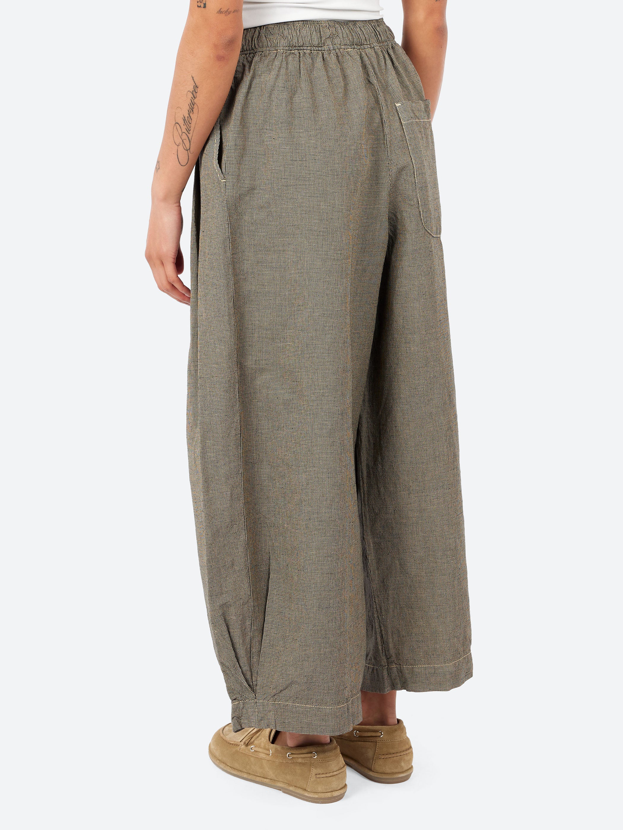 Carys Micro Houndstooth Wide Leg Trousers