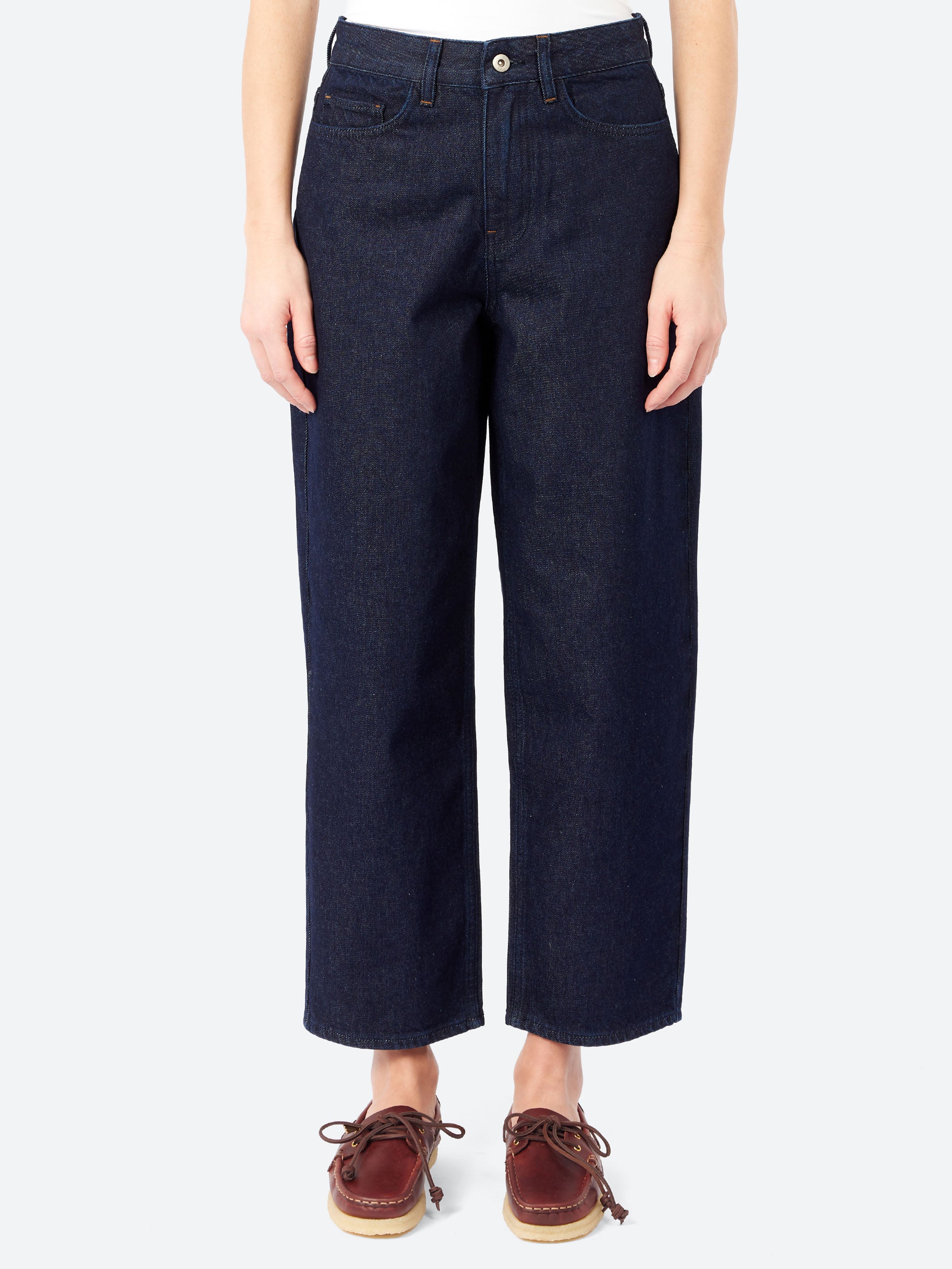 Indigo Denim Tapered Trousers