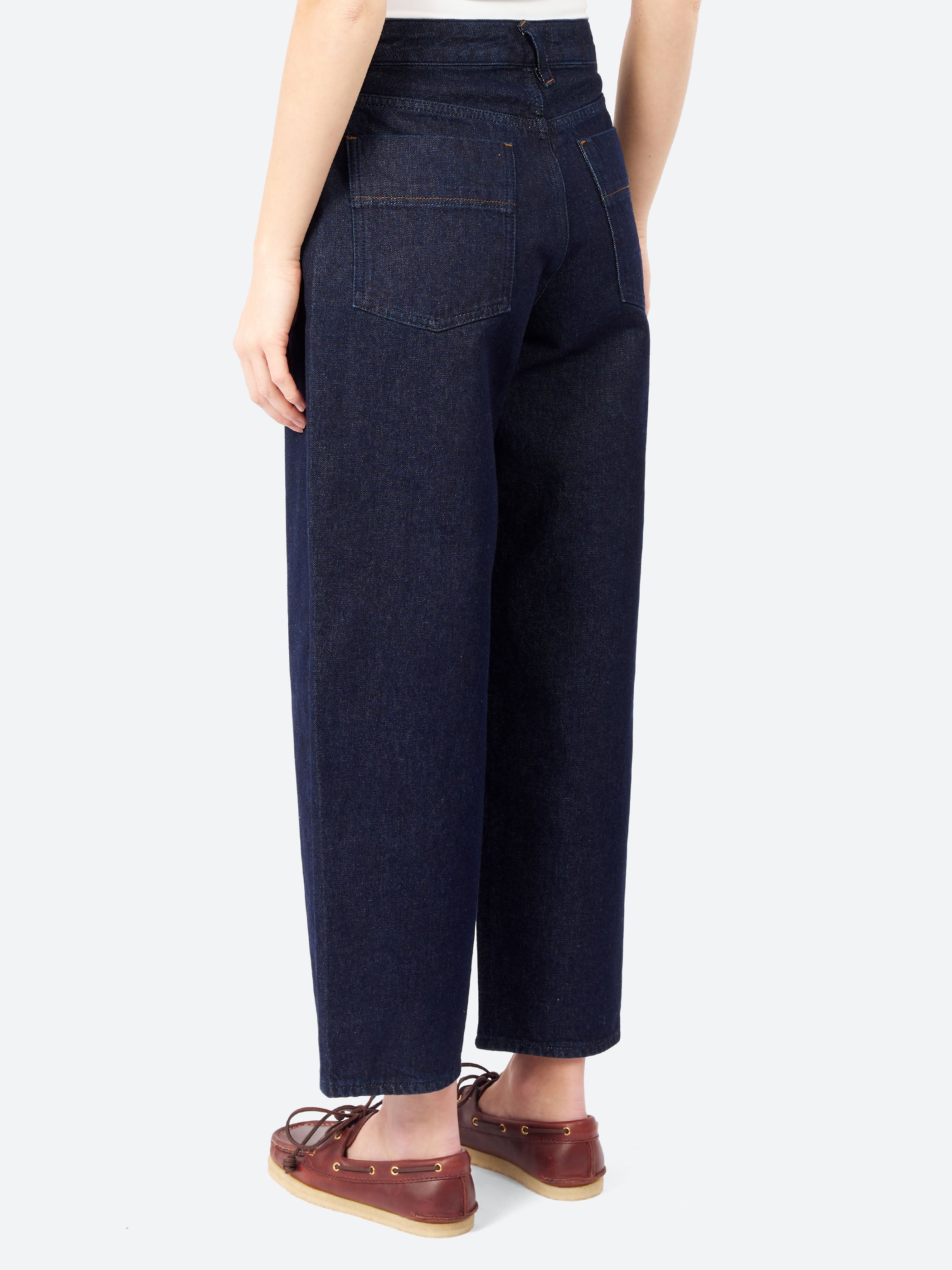 Indigo Denim Tapered Trousers