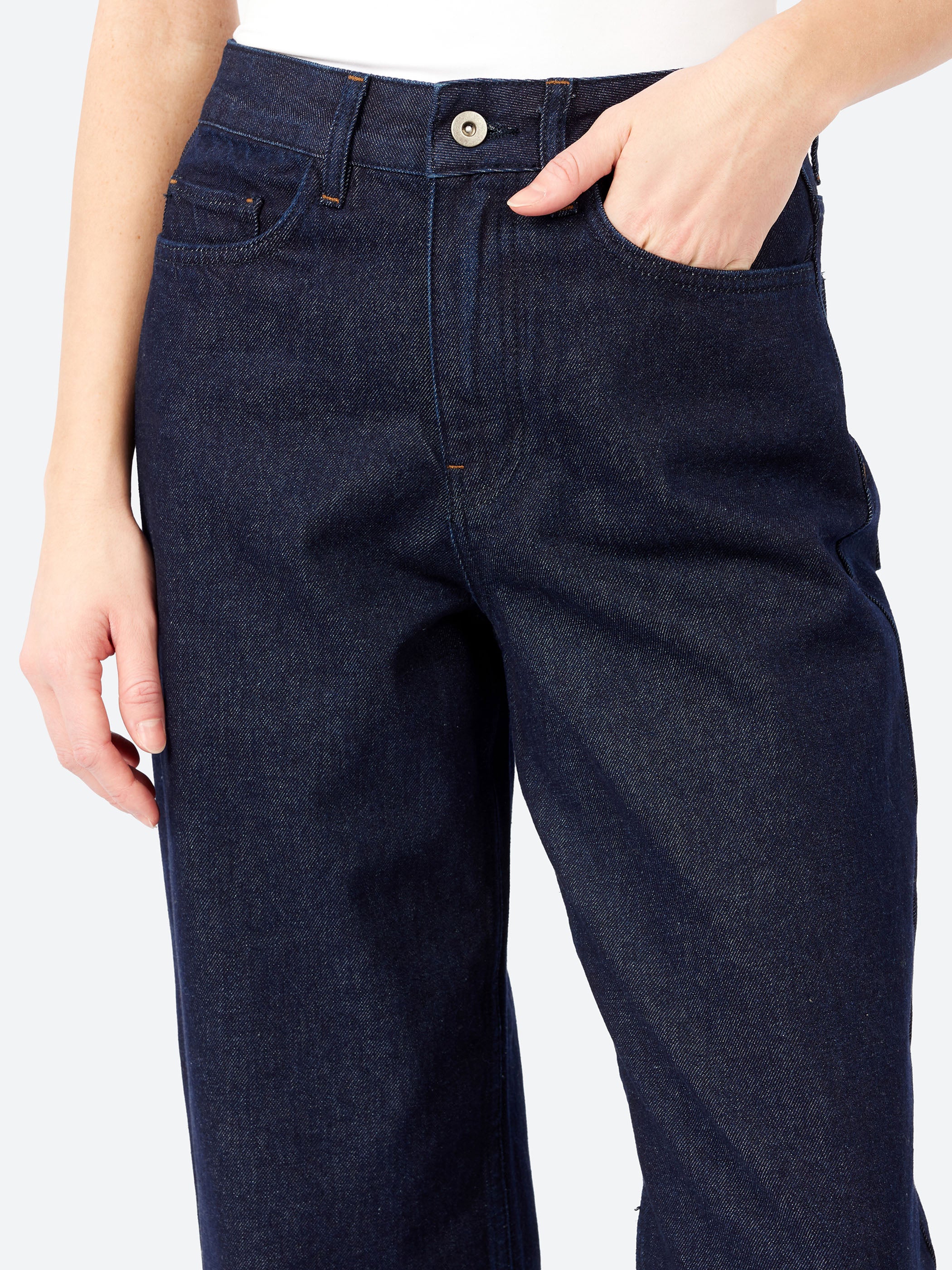 Indigo Denim Tapered Trousers