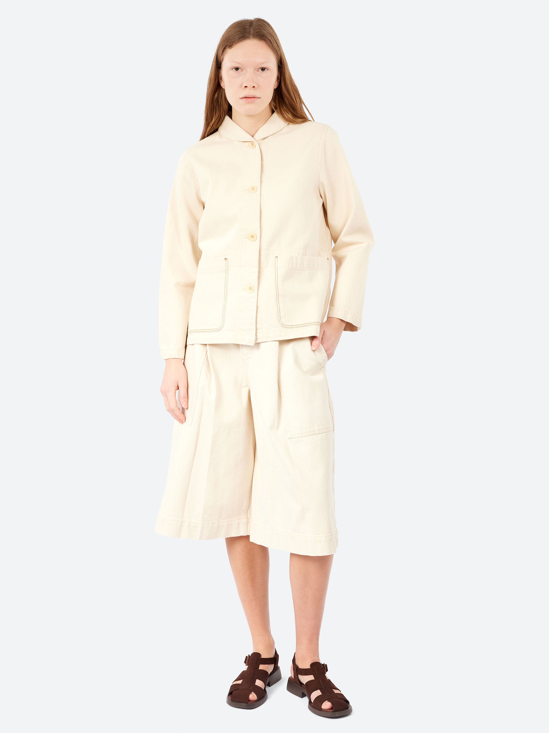 Hal Ecru Denim Workwear Jacket