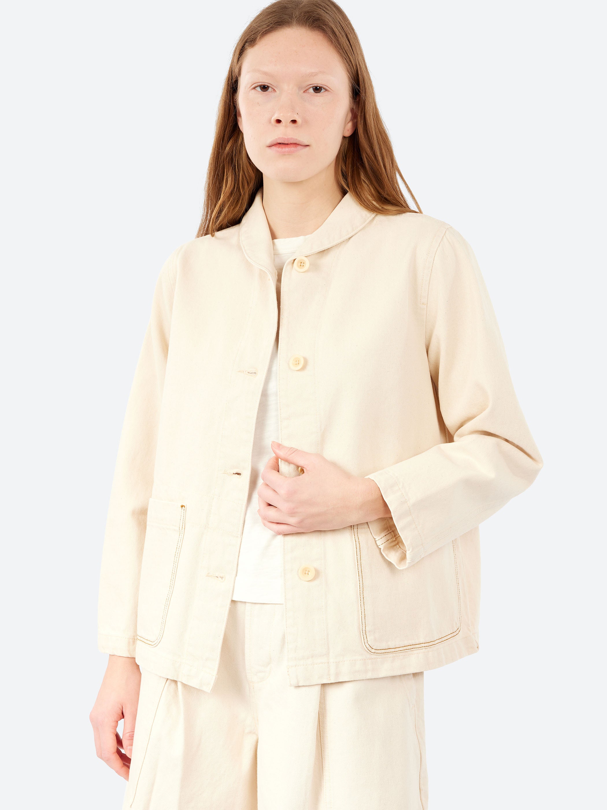 Hal Ecru Denim Workwear Jacket