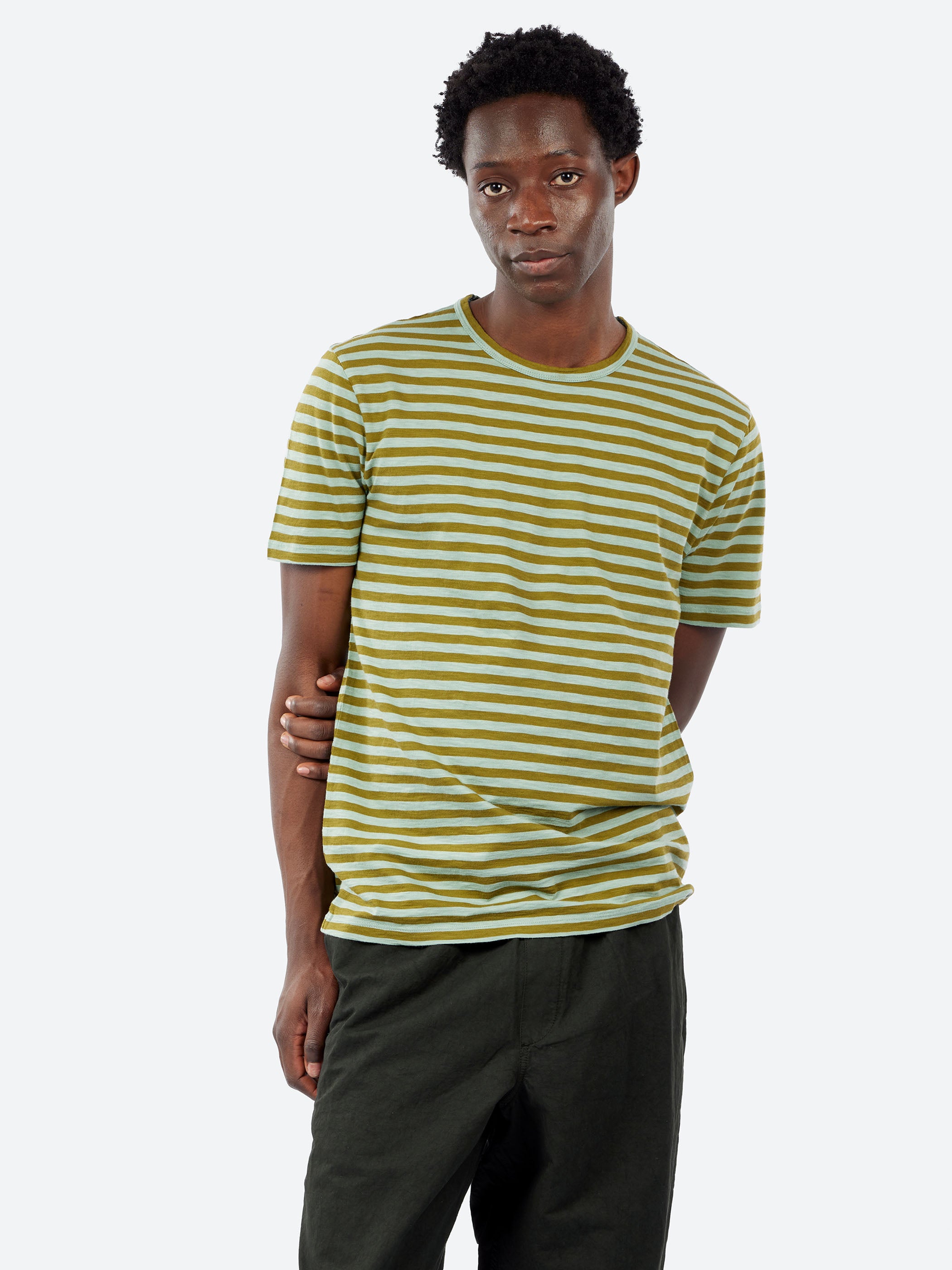 Theo Stripe Lightweight Cotton Tee