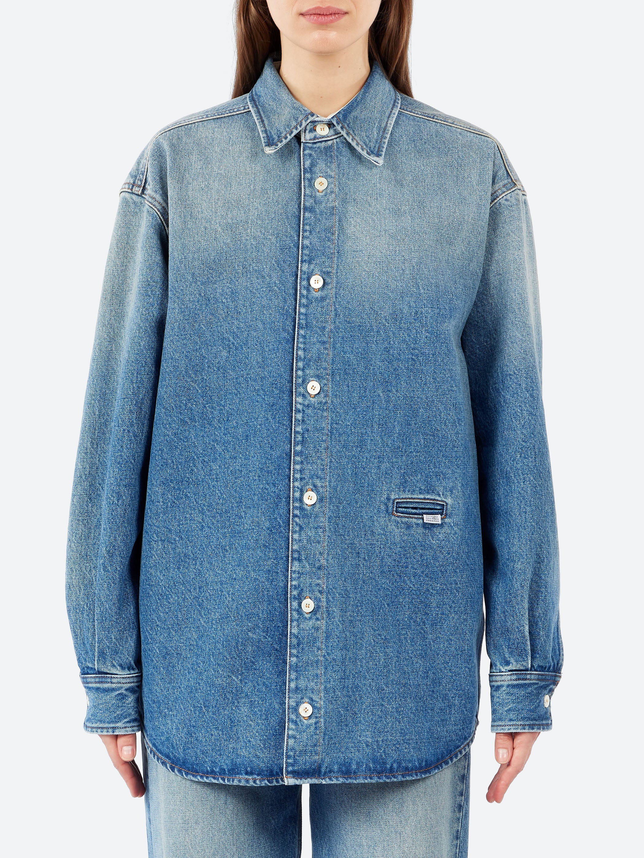 MM6 Maison Margiela - Denim Shirt in Light Blue – gravitypope