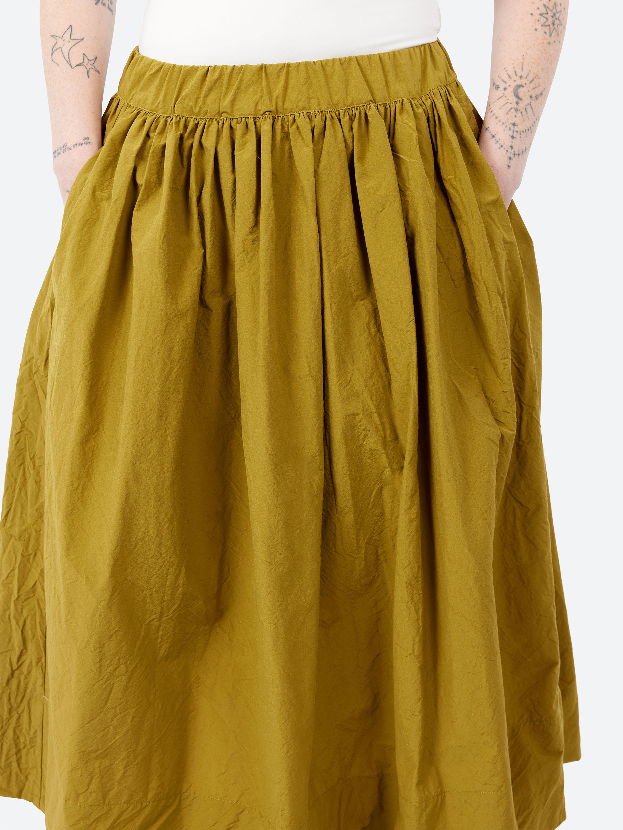 P1569 Gathered Waist Skirt