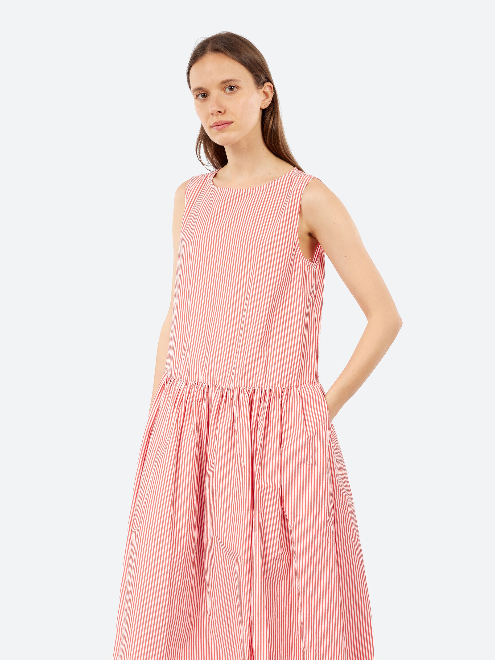 P2059 Gathered Waist Dress
