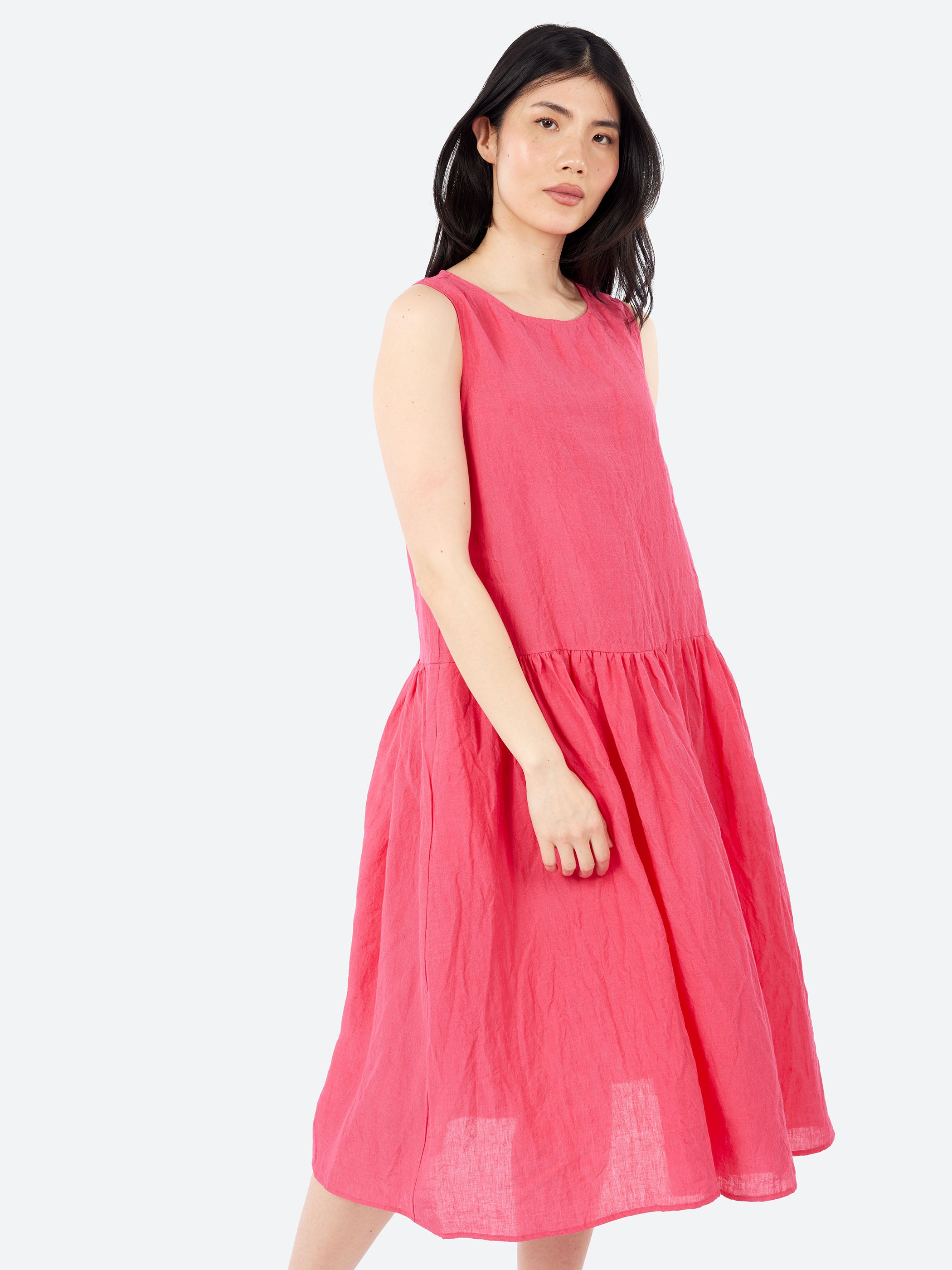 P2059 Gathered Waist Dress