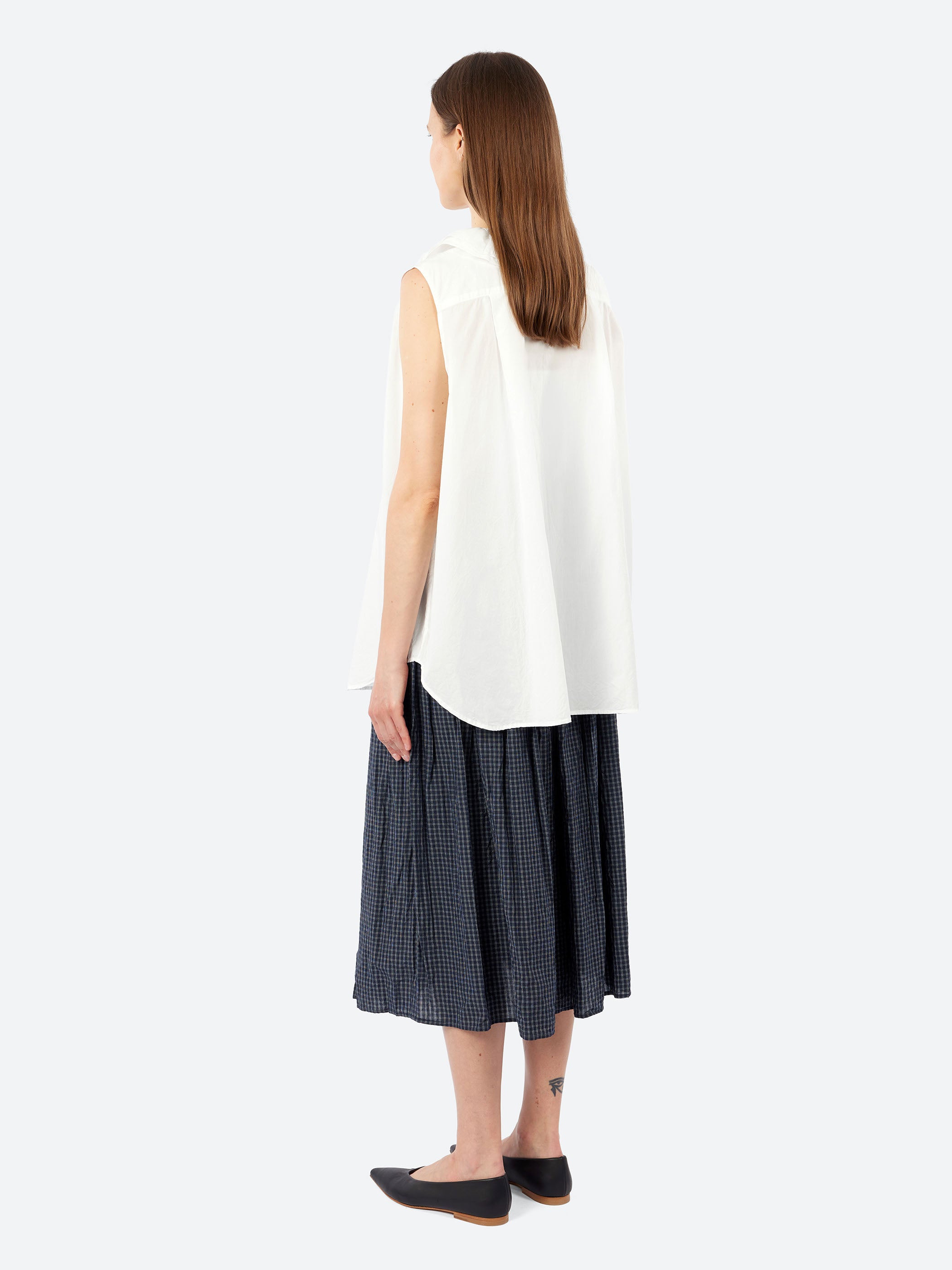 Ruffle Sleeveless Shirt