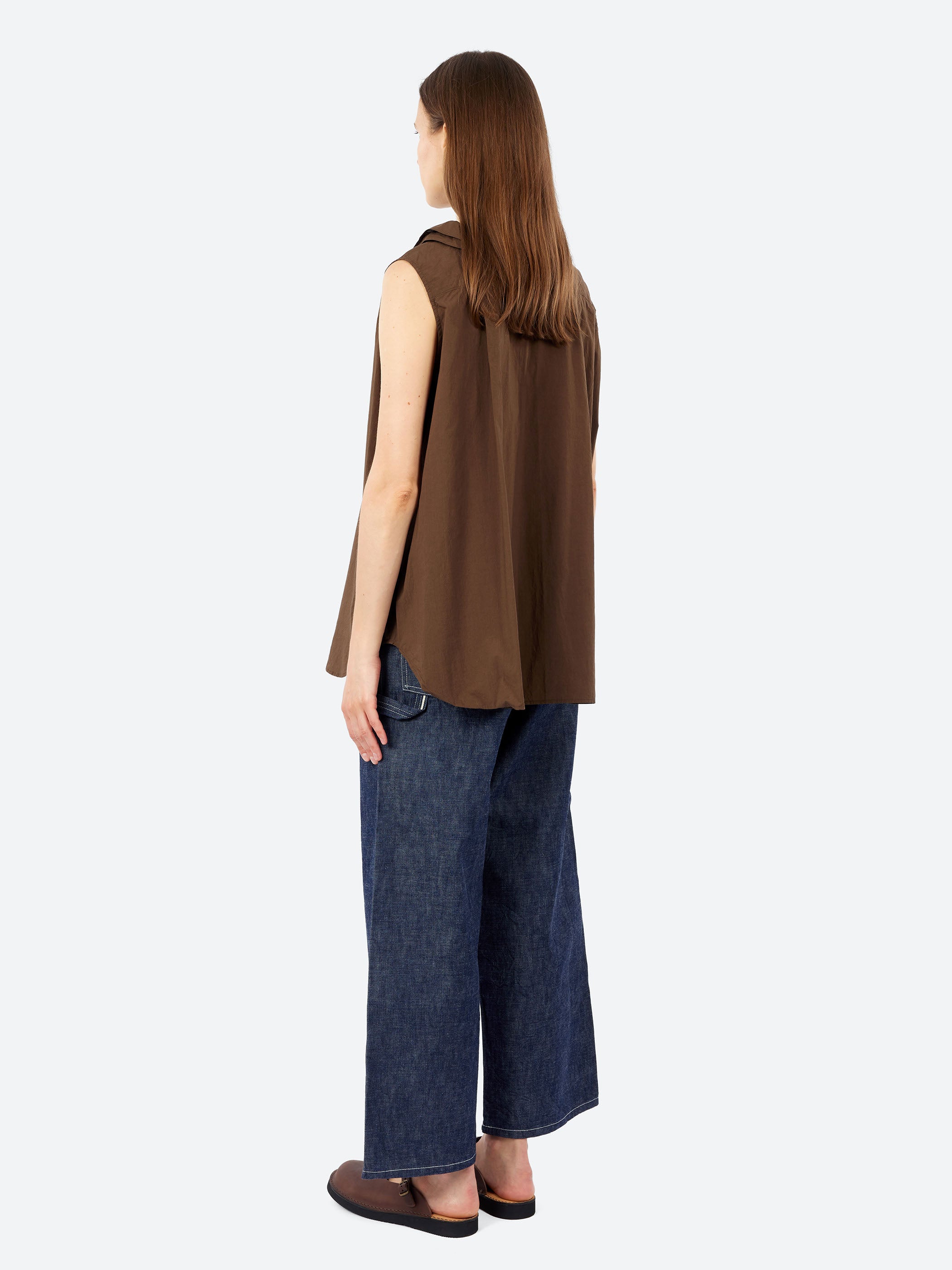Ruffle Sleeveless Shirt