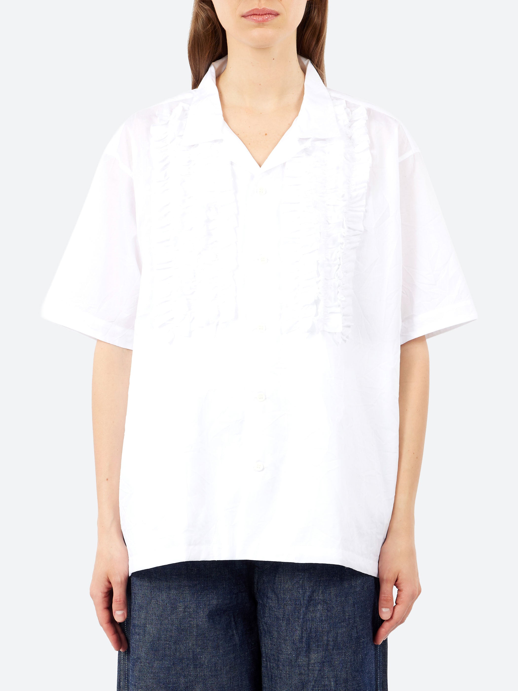 Wrinkle Paper Frill Shirt
