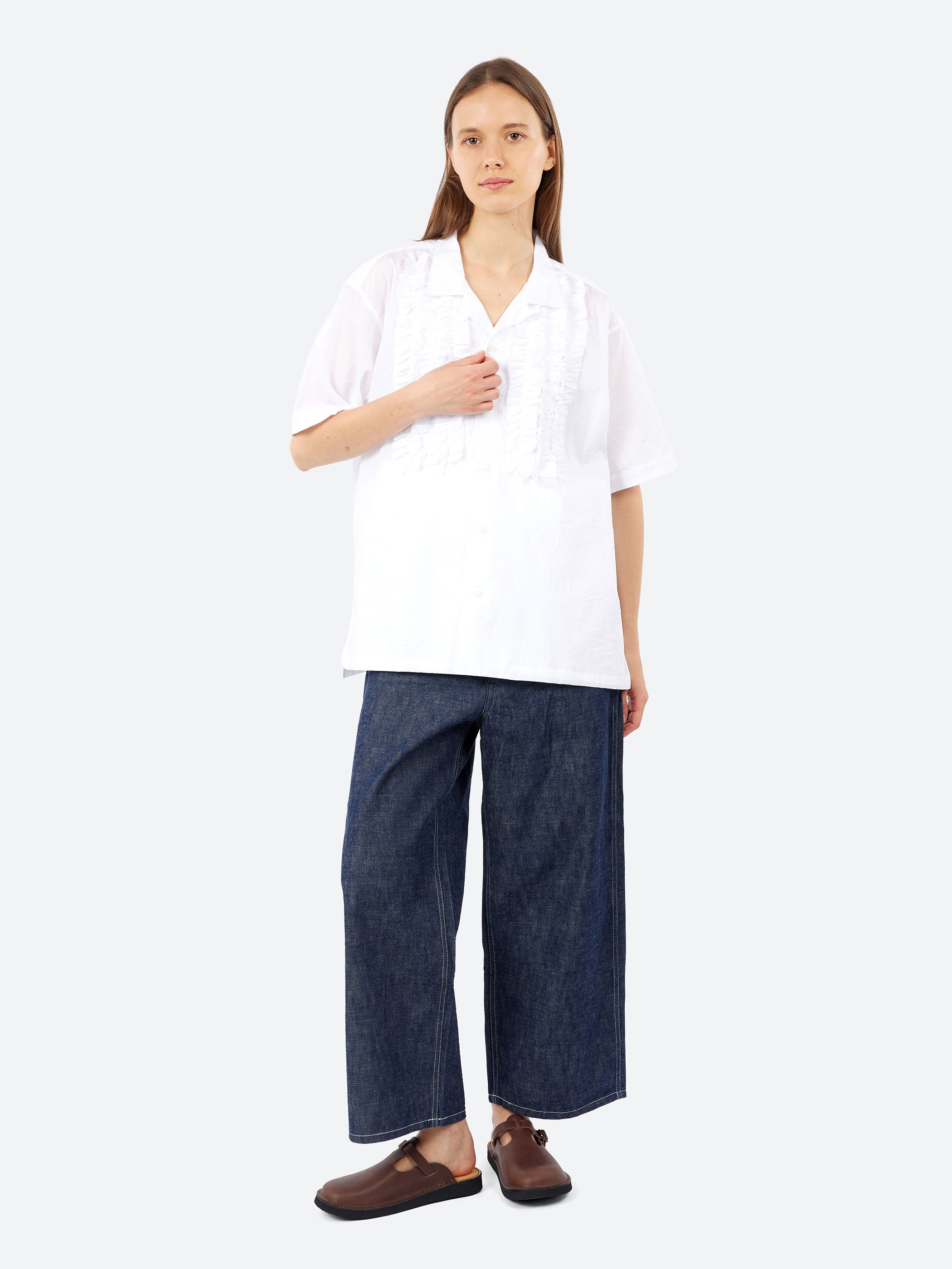 Wrinkle Paper Frill Shirt