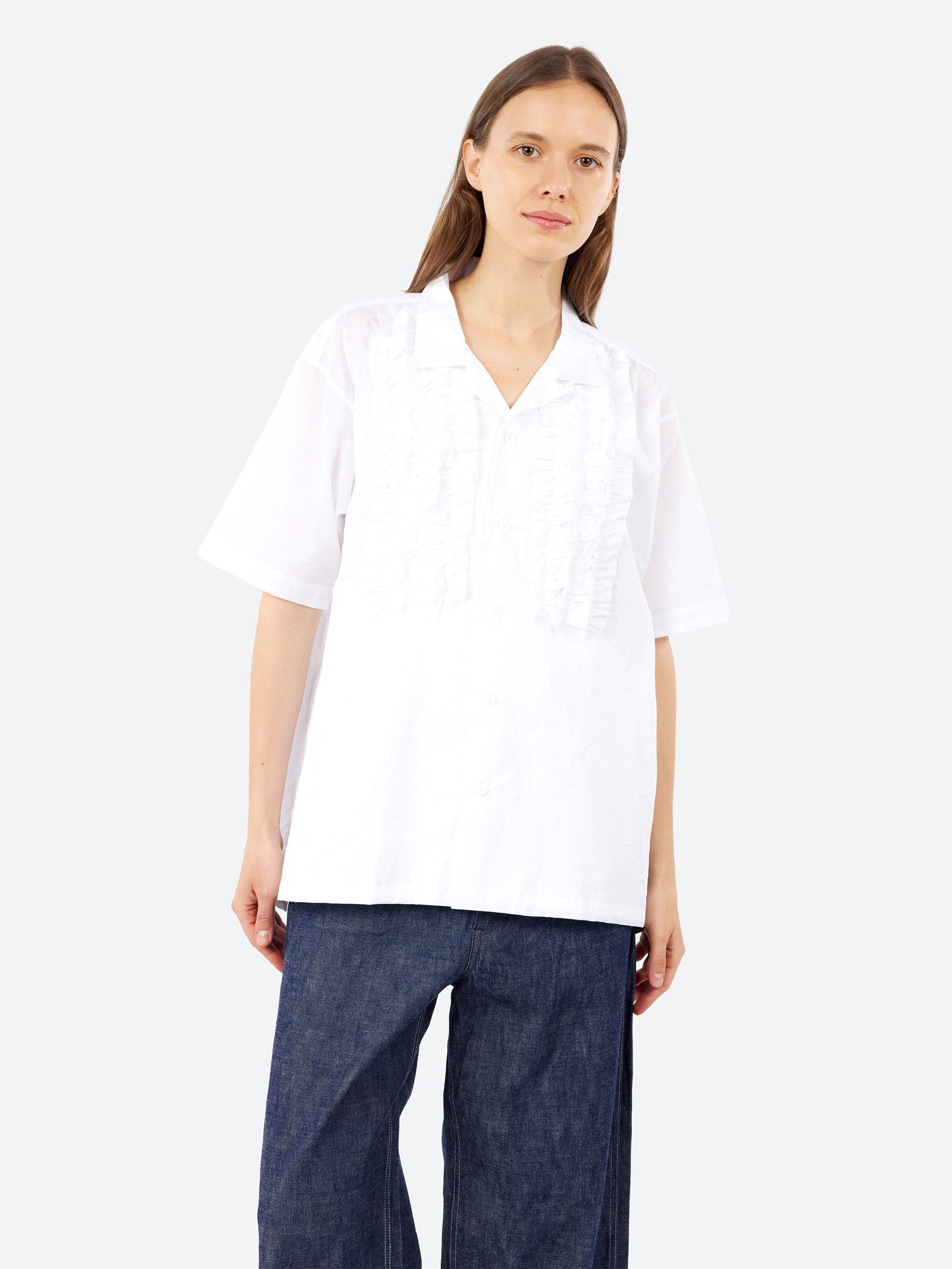 Wrinkle Paper Frill Shirt