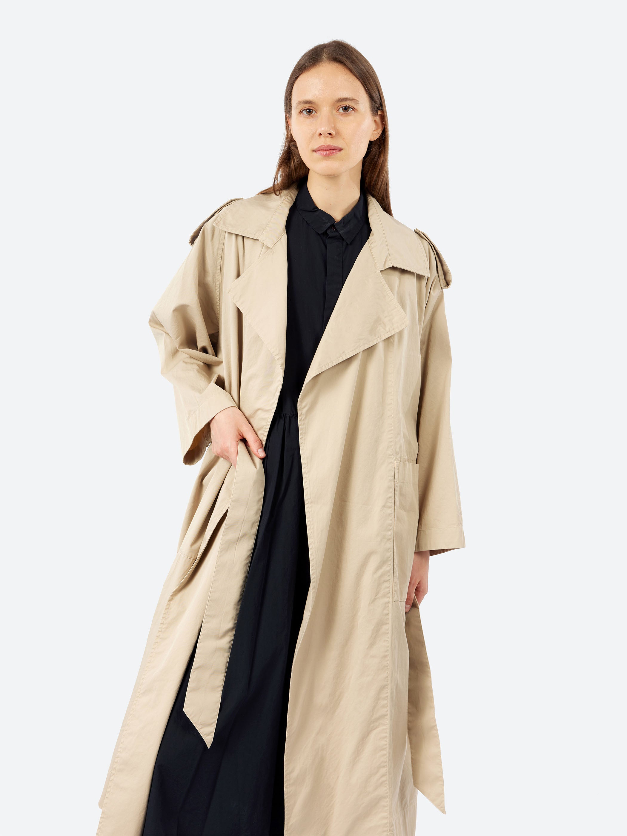 Trench Robe Maxi Coat