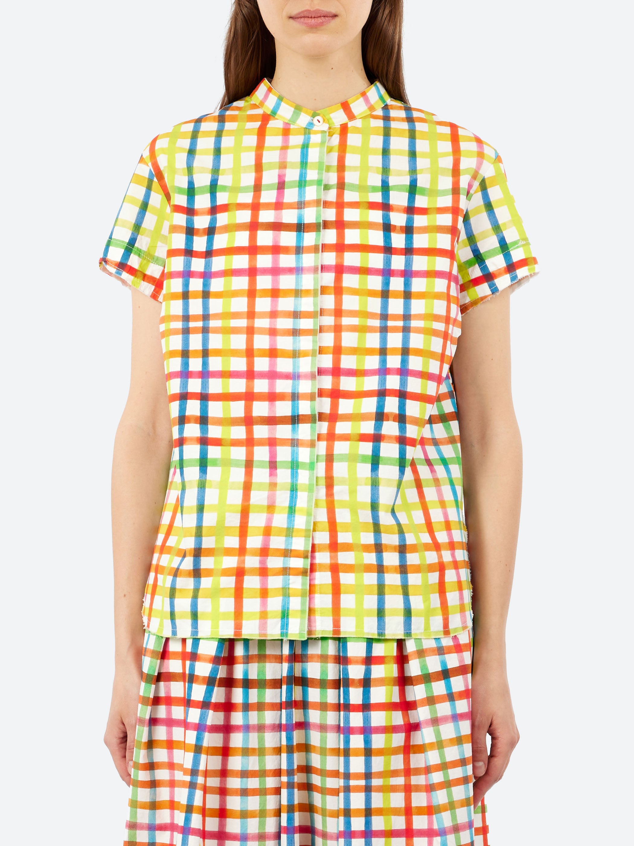 Hannoh Wessel - Savannah Shirt in Multi Color Check – gravitypope