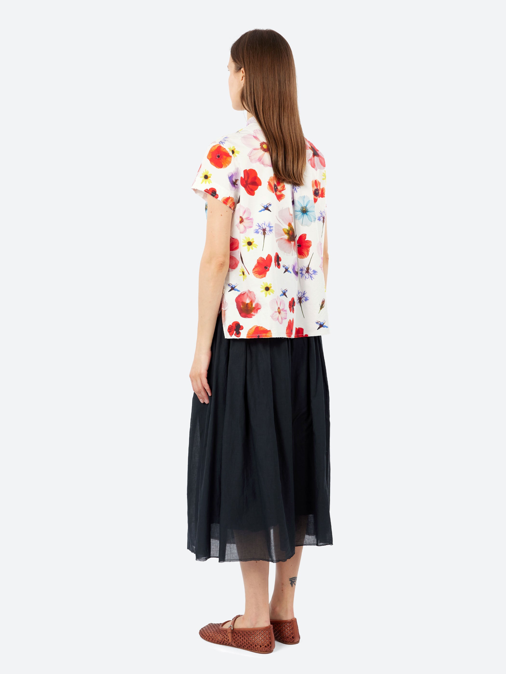 Hannoh Wessel - Sydney Shirt in Blue Flowers – gravitypope