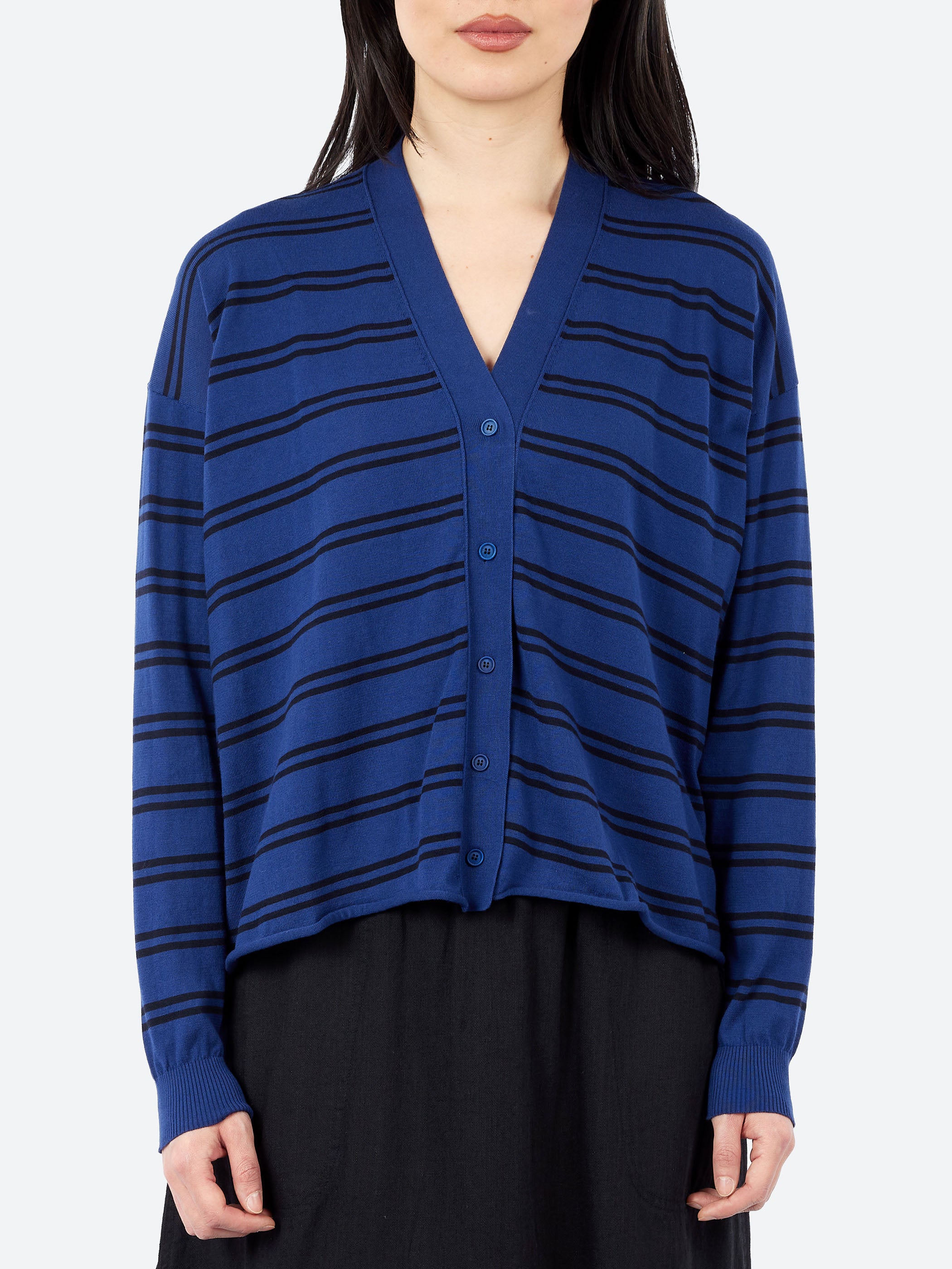 2617 Striped Cardigan