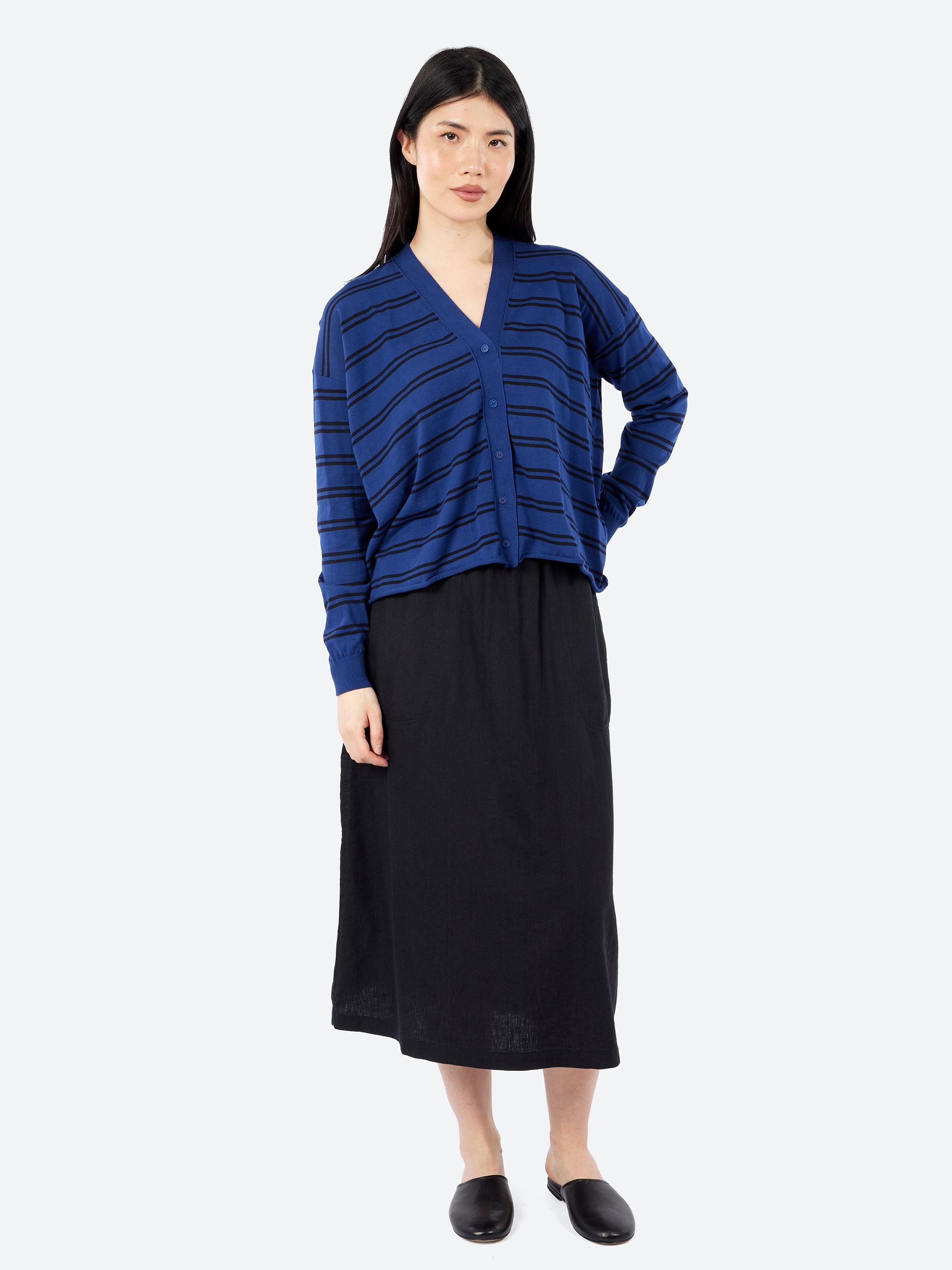 2617 Striped Cardigan