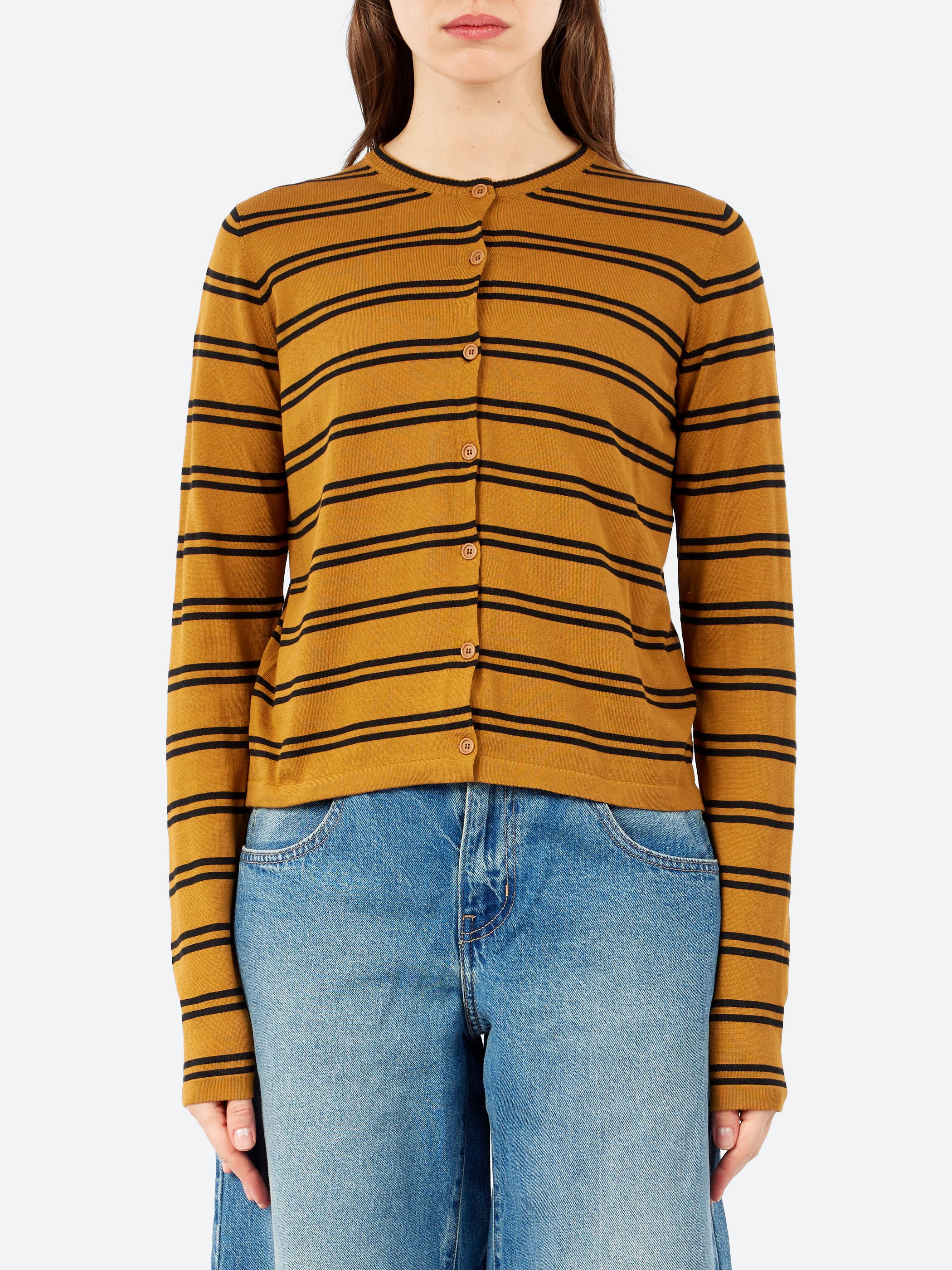 MJ Watson - 2618 Cardigan in Toast and Black – gravitypope