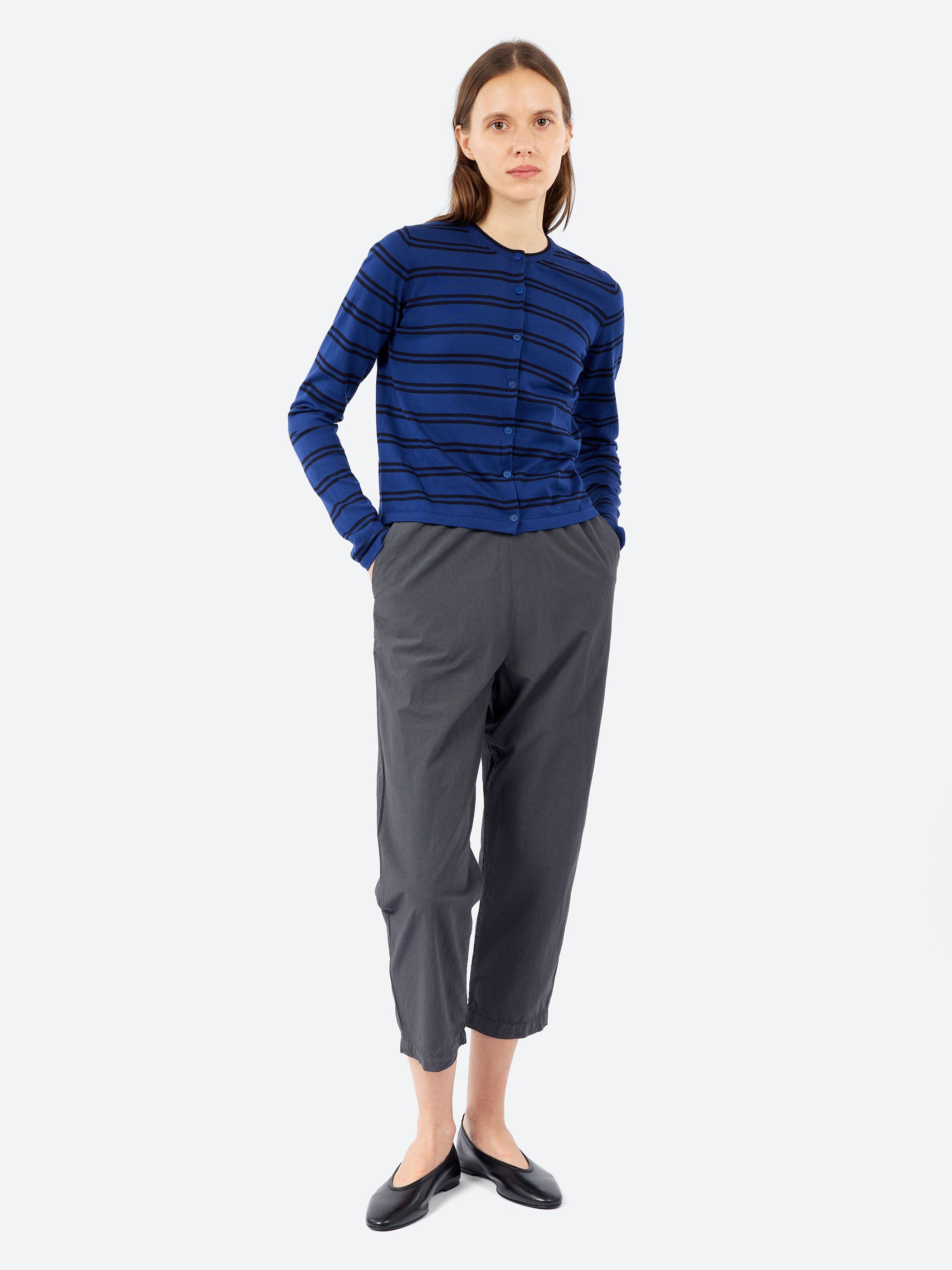 MJ Watson - 2618 Cardigan in Ink and Navy – gravitypope