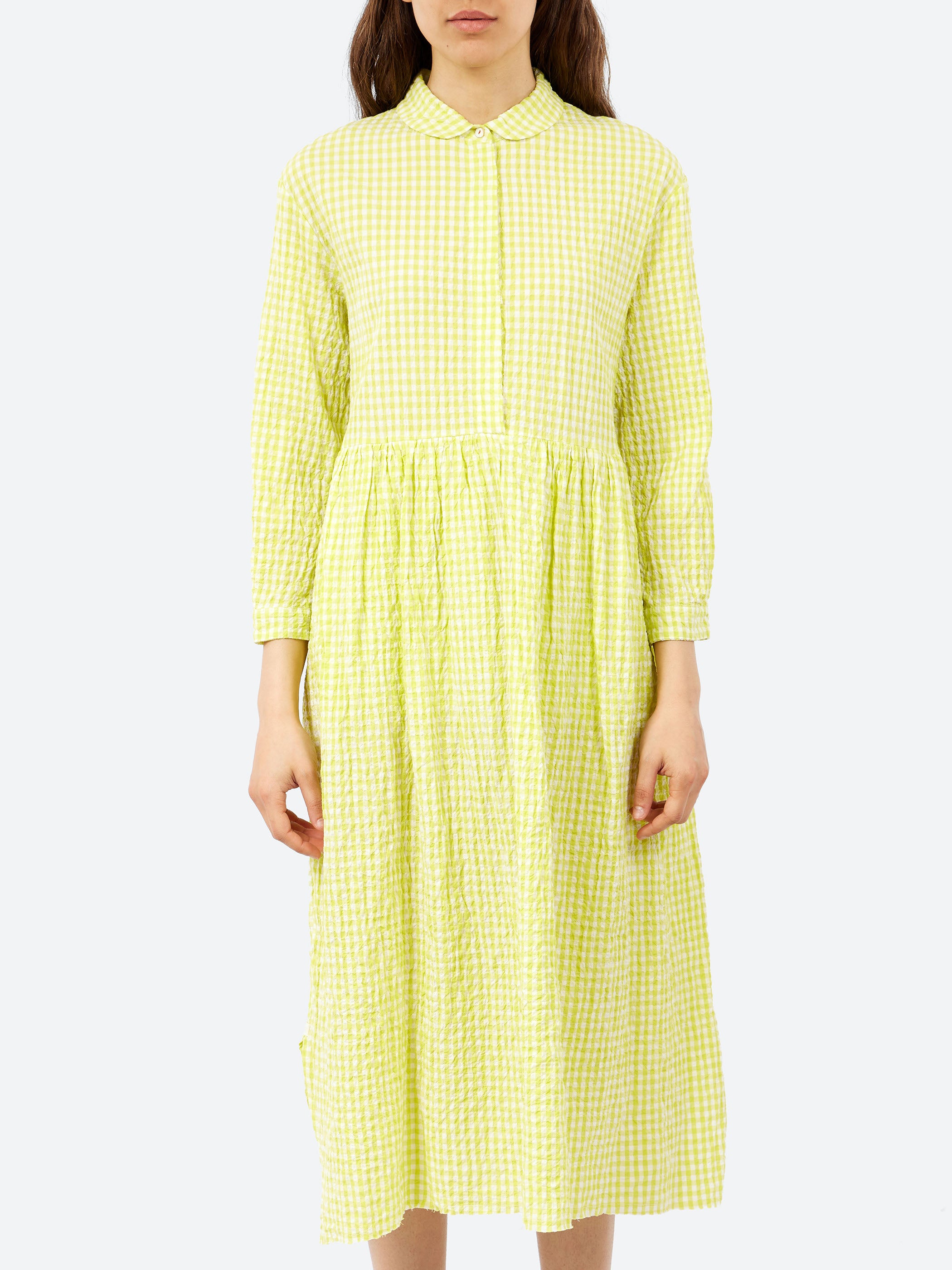 Hannoh Wessel - Destiny Dress in Lime Check – gravitypope