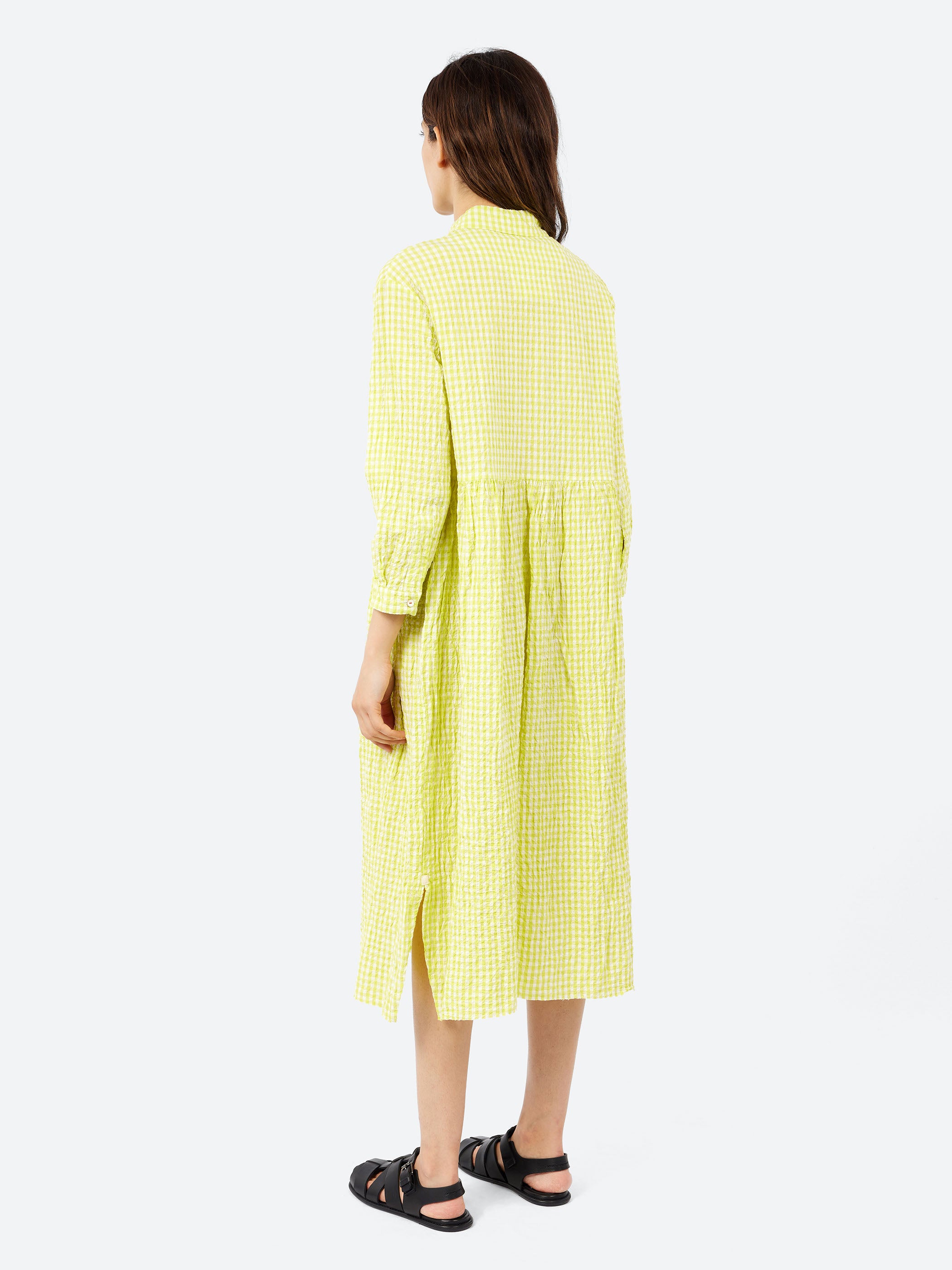 Hannoh Wessel - Destiny Dress in Lime Check – gravitypope