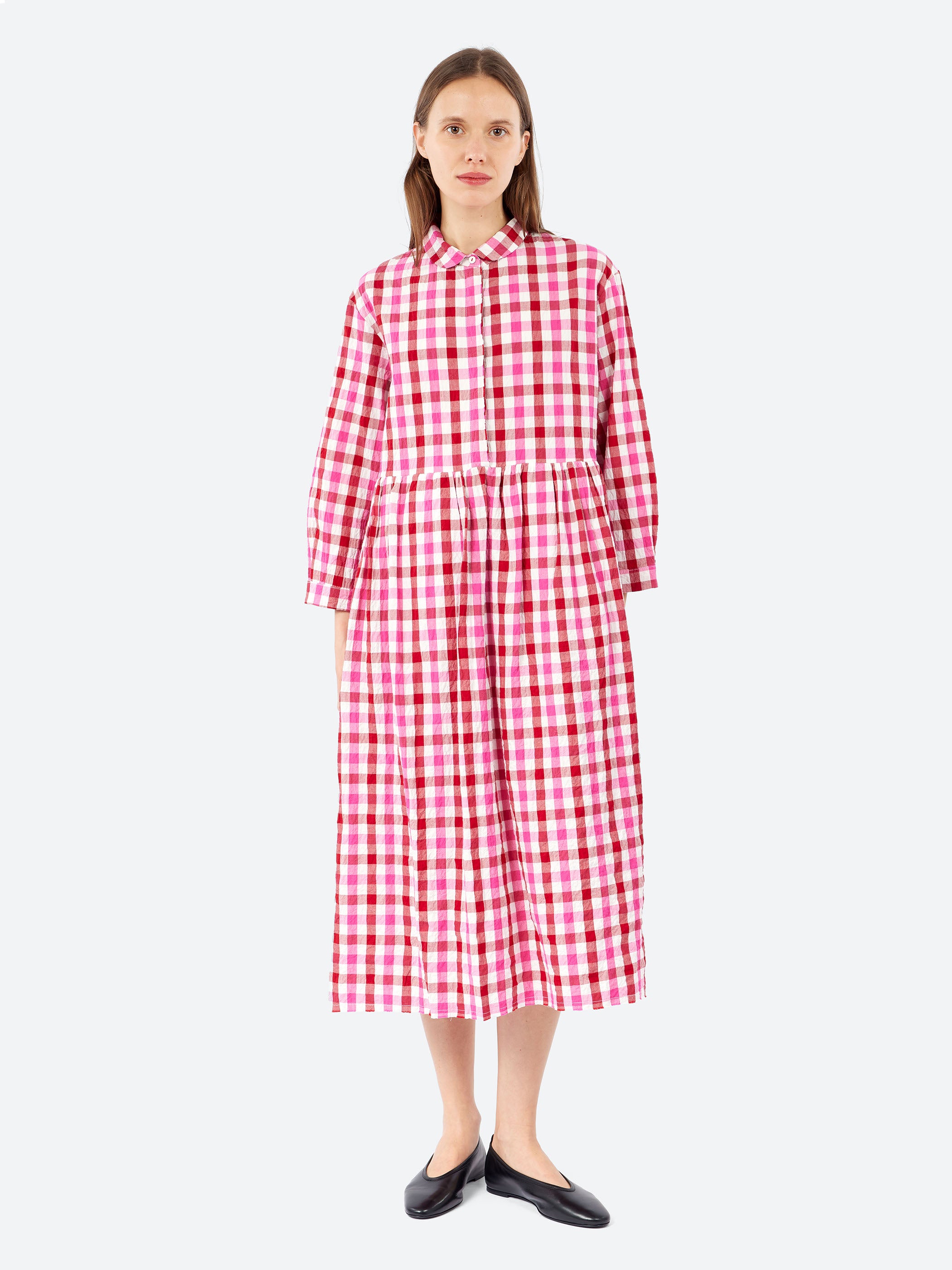 Hannoh Wessel - Destiny Dress in Pink and Red Check – gravitypope