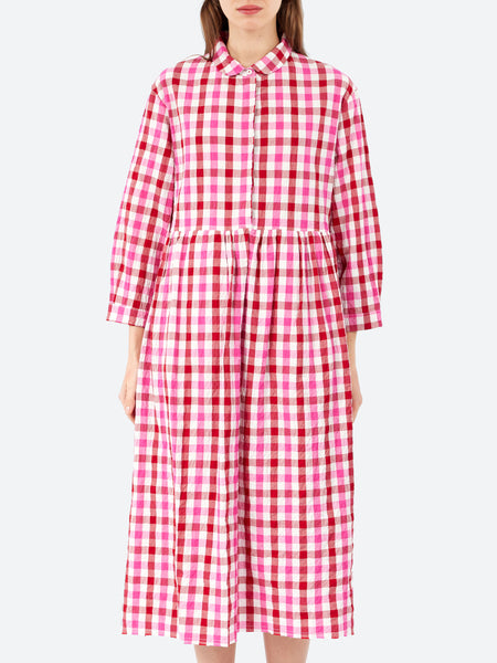 Hannoh Wessel - Destiny Dress in Pink and Red Check – gravitypope