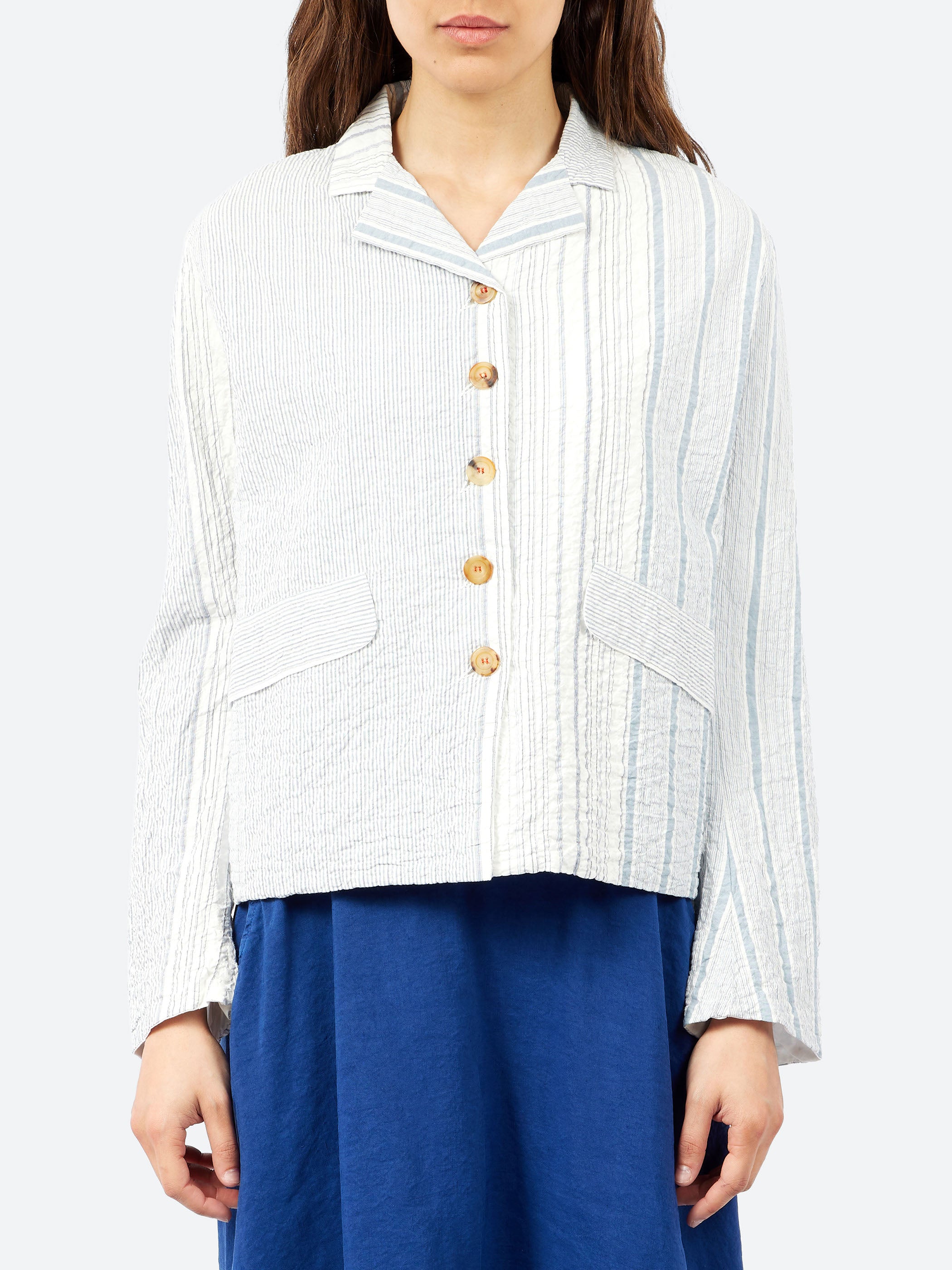 イタリア製 H+ HANNOH WESSEL ストライプジャケット 38 Hannoh Wessel - Juliana Jacket in Pink and Red Check – gravitypope