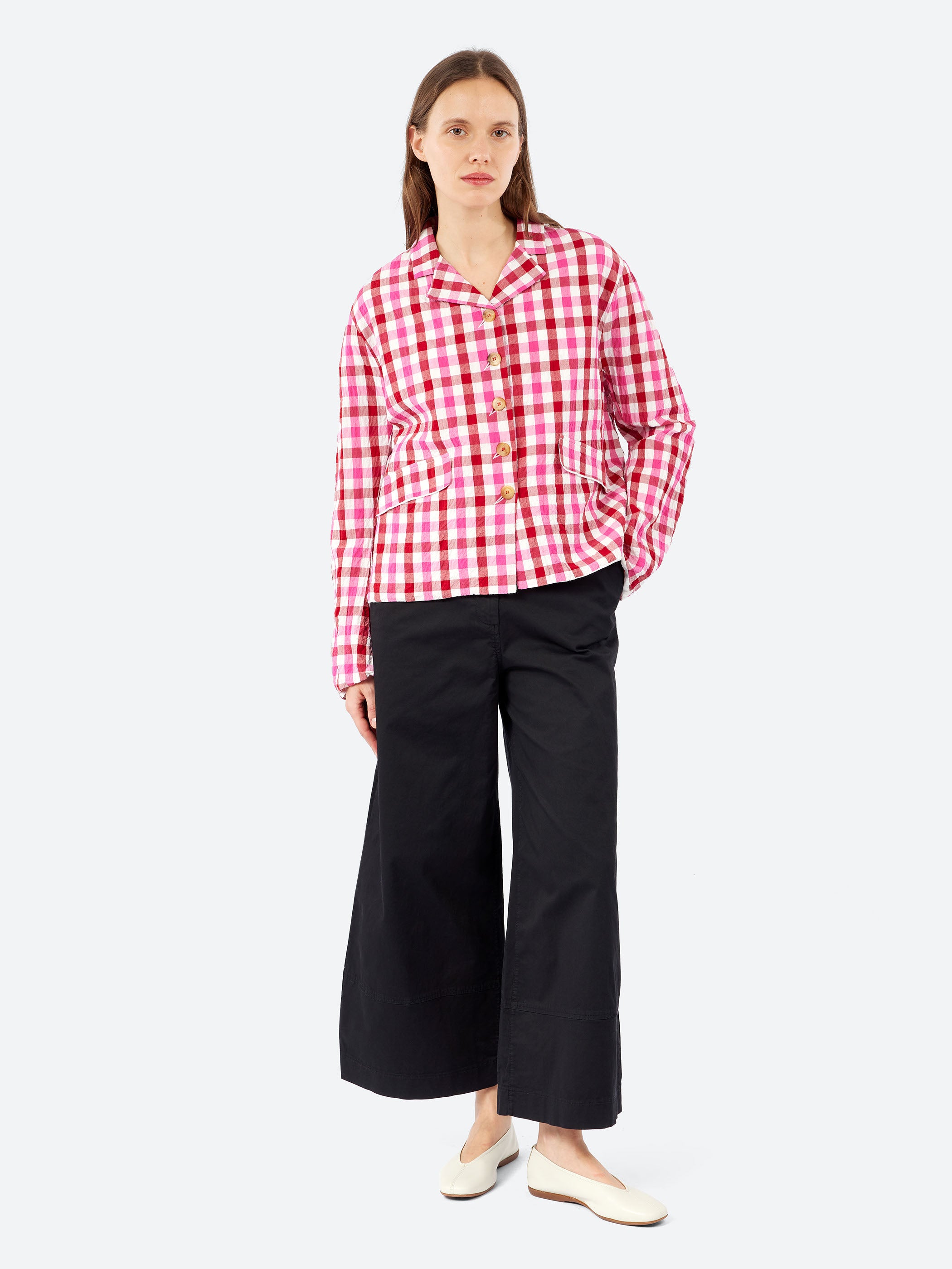 Hannoh Wessel - Juliana Jacket in Pink and Red Check – gravitypope